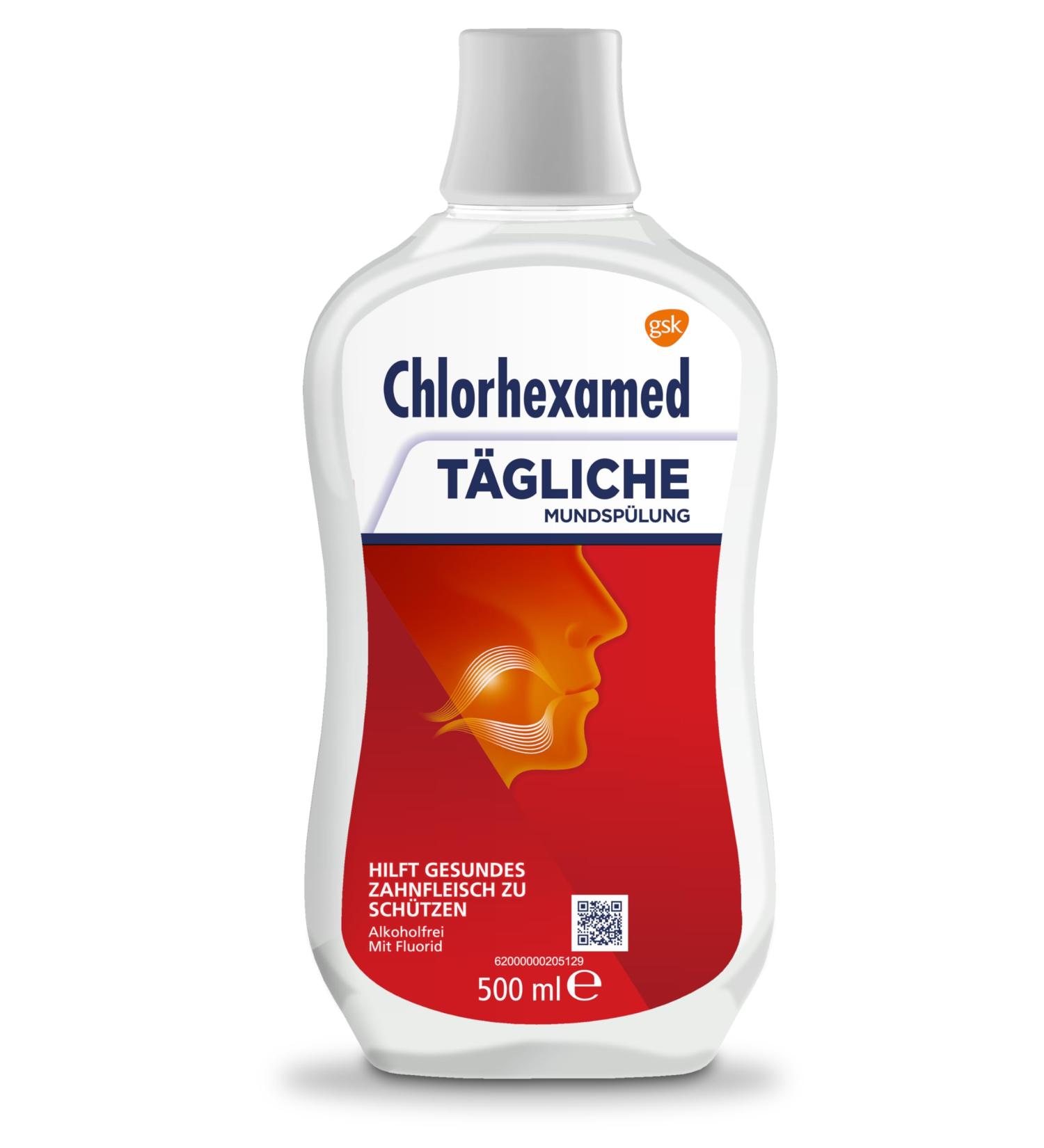 Chlorhexamed Daily Mouthwash 500 ml | Antibacterial Care & Cleaning | International Shipping Available - Buy Online on GoSupps.com
