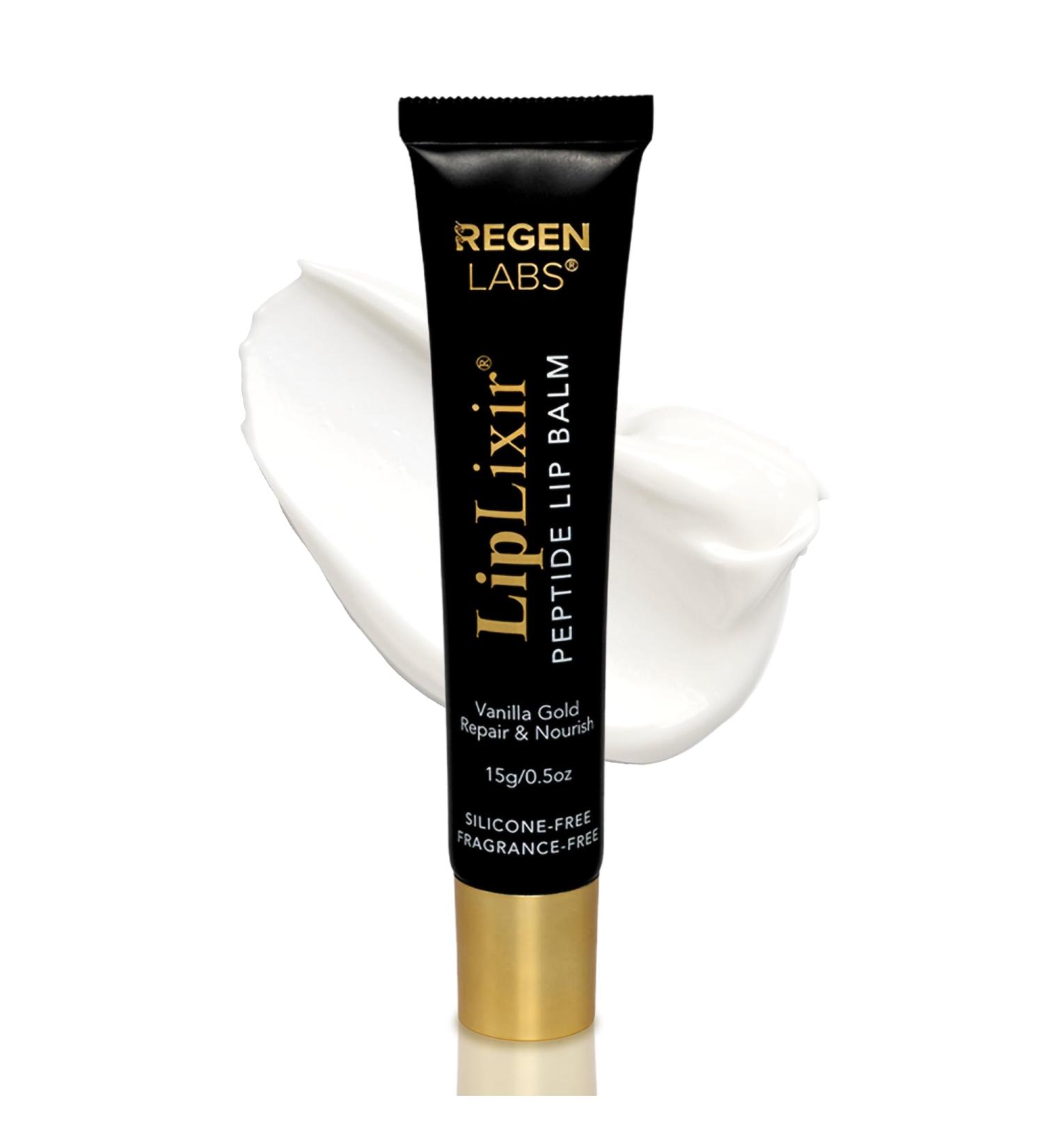 LipLixir Non Toxic Peptide Lip Balm EWG VERIFIED All-Natural Ultra-Clean Hydrating Doctor Approved Lip Gloss Fragrance-Free with Shea Cocoa & Coconut Oil (Reformulated Thicker Formula) - Buy Online on GoSupps.com