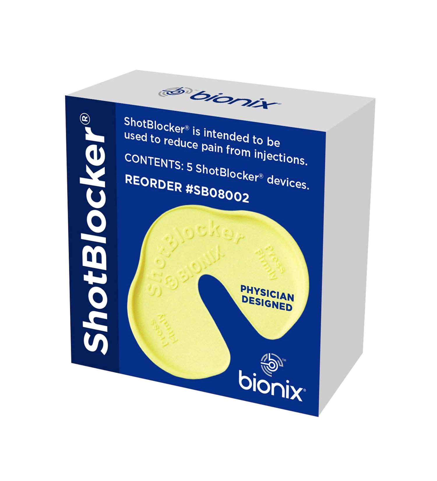 Bionix ShotBlocker - Minimize Pain from Injections at Home or On-The-Go - Safe & Easy-to-Use Reusable Alternative to Numbing Creams (5 Count) - Buy Online on GoSupps.com