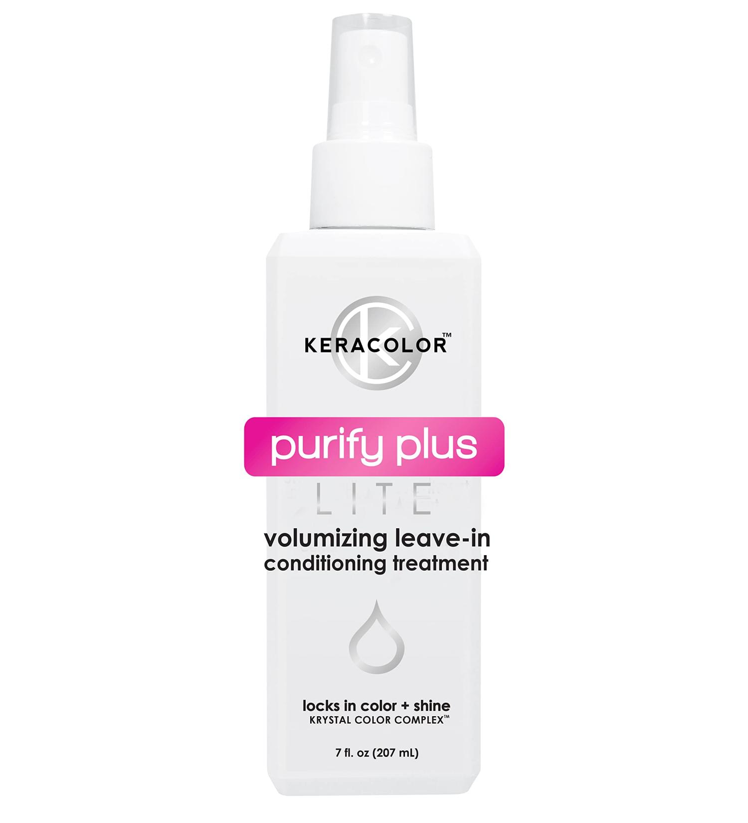 KERACOLOR Keratin Leave-in Conditioner Spray 7 Fl Oz - Coconut Oil Detangler for Color Treated Curly Hair - Paraben, Gluten, and Vegan Free - Buy Online on GoSupps.com