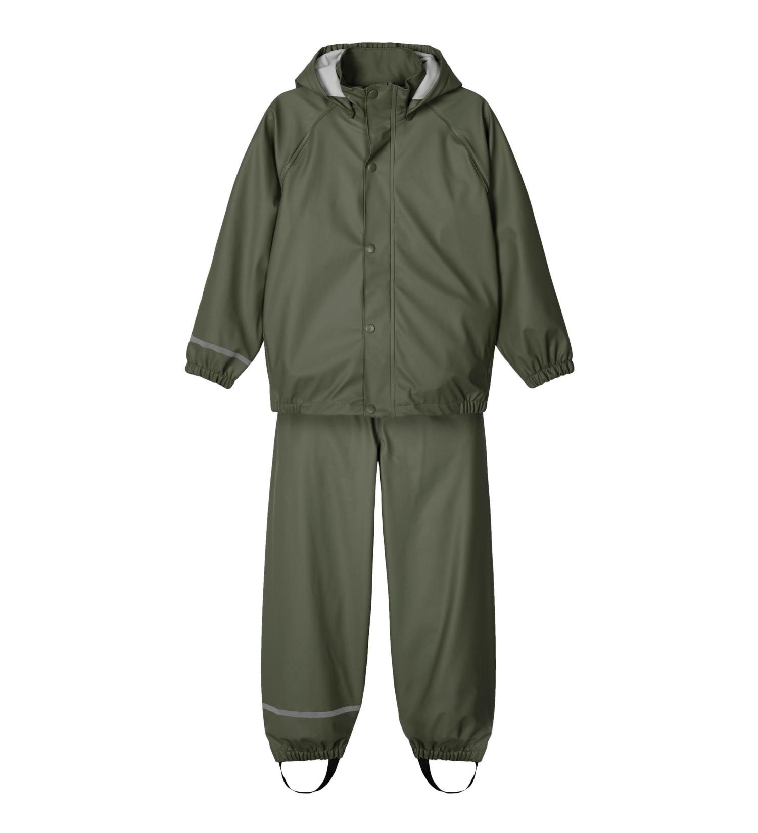 NAME IT Unisex Baby Nkndry Rain Set 5 Years Thyme | Waterproof Rain Suit - Buy Online on GoSupps.com