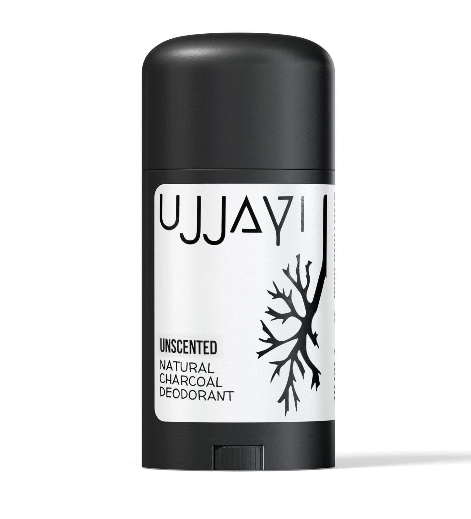 Ujjayi All Natural Deodorant Women & Men | Activated Charcoal | Organic Non Toxic Vegan Best Womens Deodorant Aluminum Free & Sulfate + Paraben Free (Handmade 2.65 oz Unscented) - Buy Online on GoSupps.com