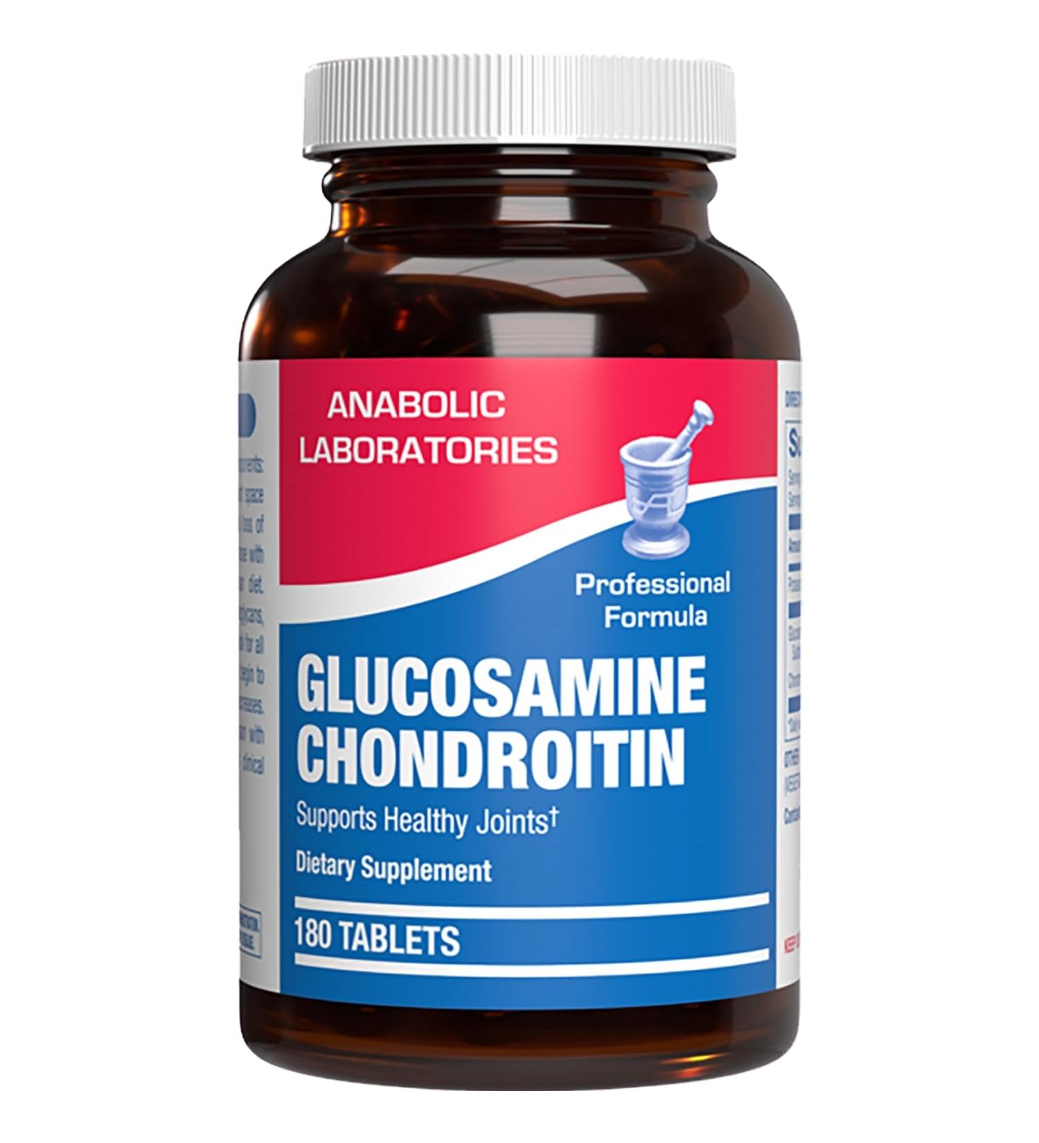 Advanced Glucosamine and Chondroitin for Adults - Clinical Formula Naturally Derived Bone Joint Tendon and Ligament Supplement with High Strength Glucosamine Complex - Up to 180 Day Supply - Buy Online on GoSupps.com