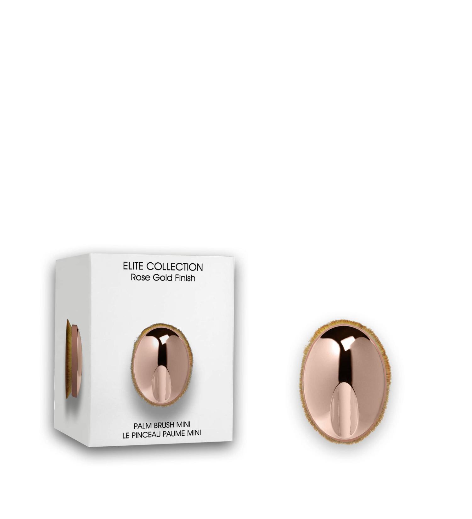 Artis Elite Palm Makeup Brush - Luxury Synthetic Cosmefibre for Flawless Foundation SPF & Skincare - Streak-Free Application - Rose Gold Mini Brush - Buy Online on GoSupps.com