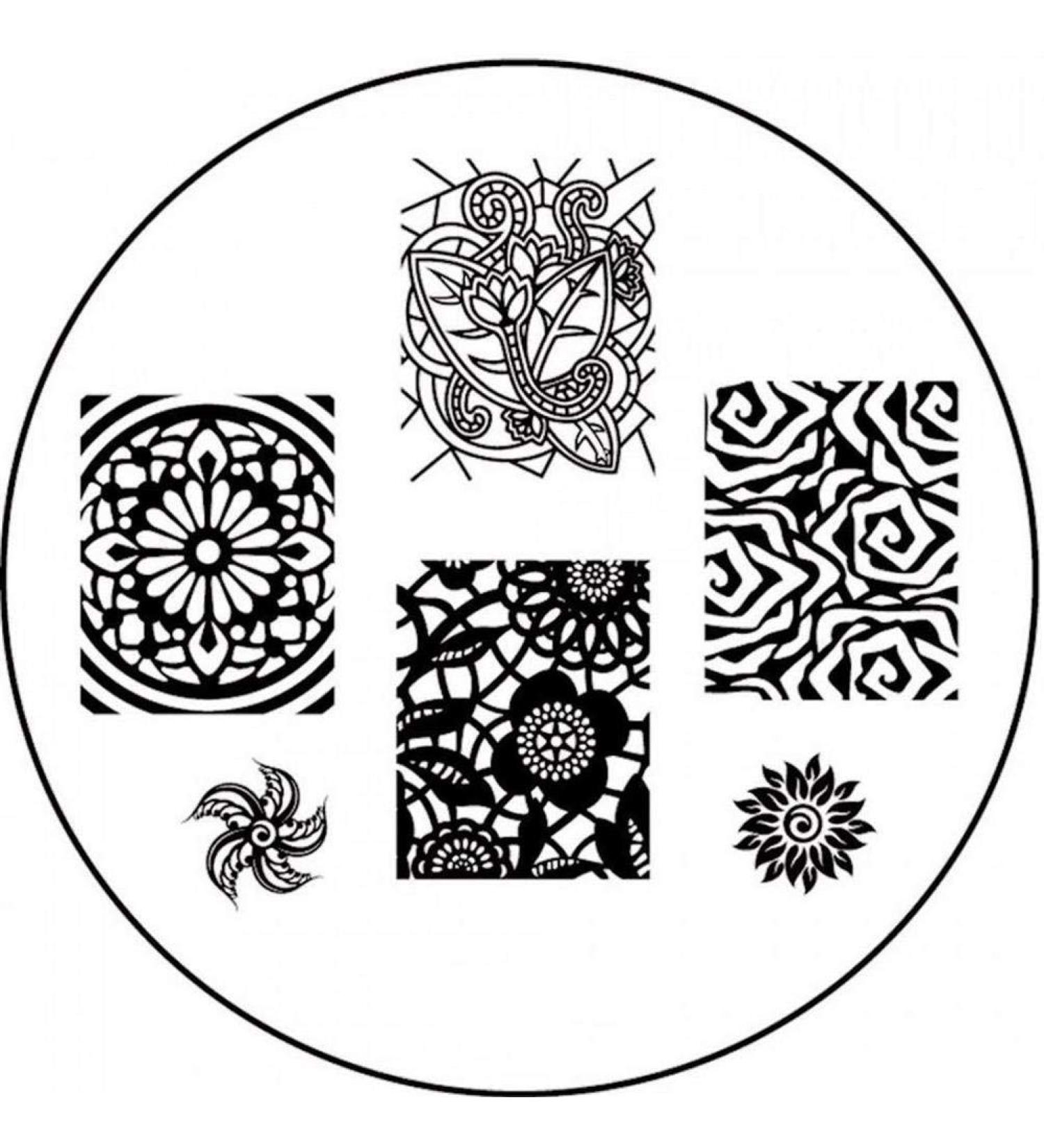 STAMPING STENCIL # BM-618 Large-scale patterns