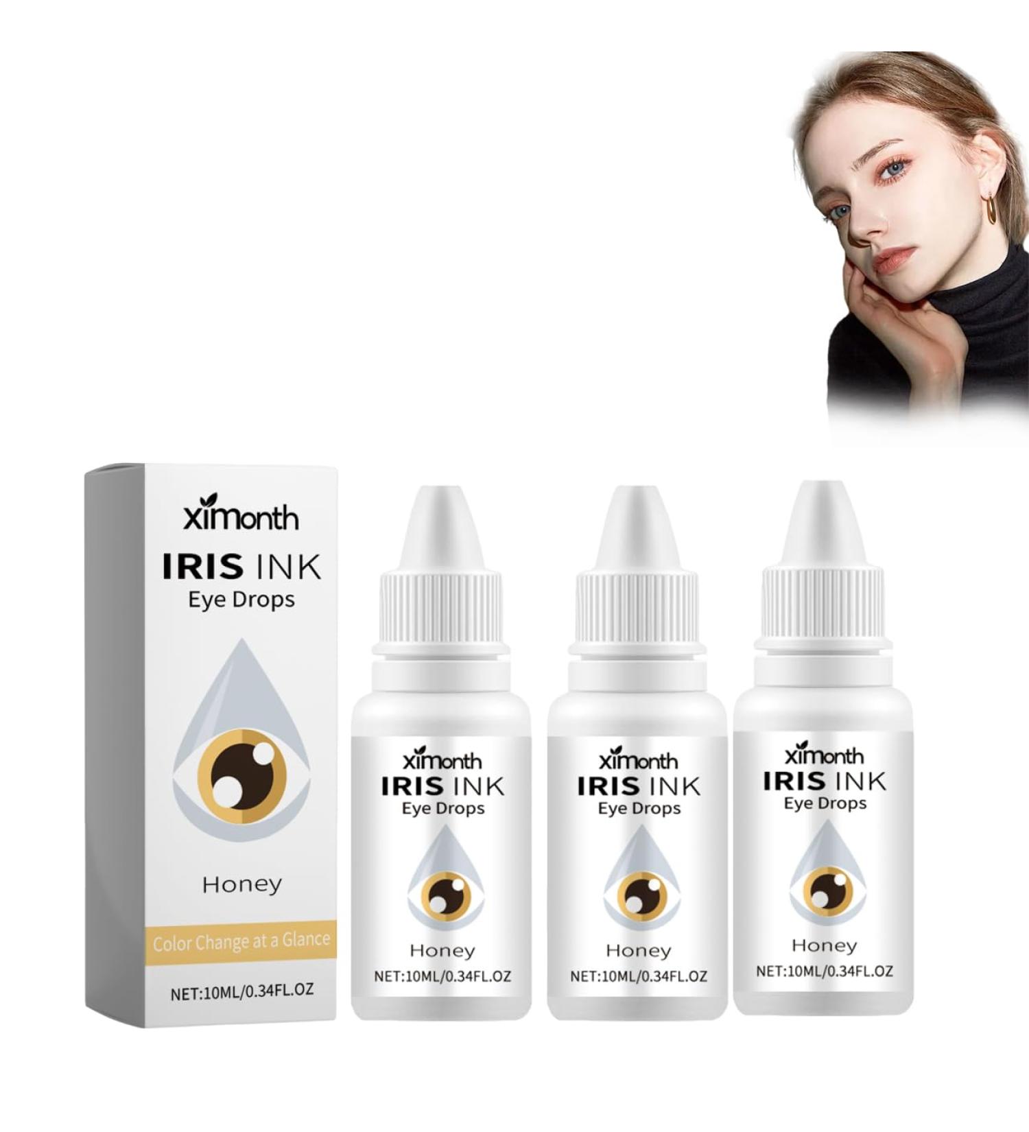 Irisink Eye Drops Irisink Color Changing Eye Drops Irisink Pro Eye Drops Change Eye Color Lighten and Brighten Your Eye Color (3Pcs A-Honey) 3Pcs A-honey - Buy Online on GoSupps.com