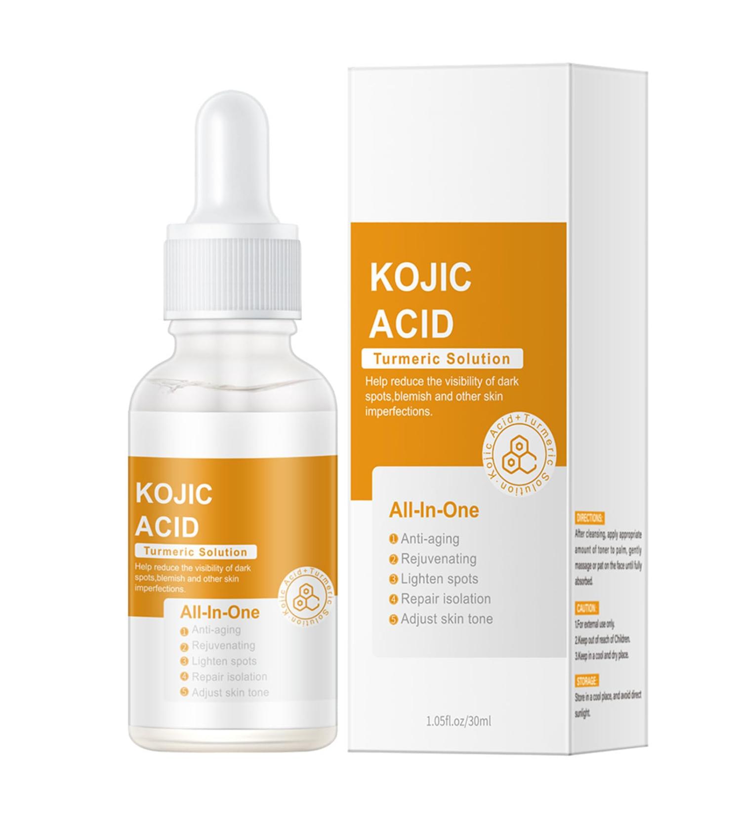 Turmeric Oil Kojic Acid Serum Dark Spot Remover for Face Turmeric Serum Dark Spot Removal Anti Aging Face Serum Reduces Hyperpigmentation Age Spots Melasma Sun Spot Improve Skin Tone - Buy Online on GoSupps.com
