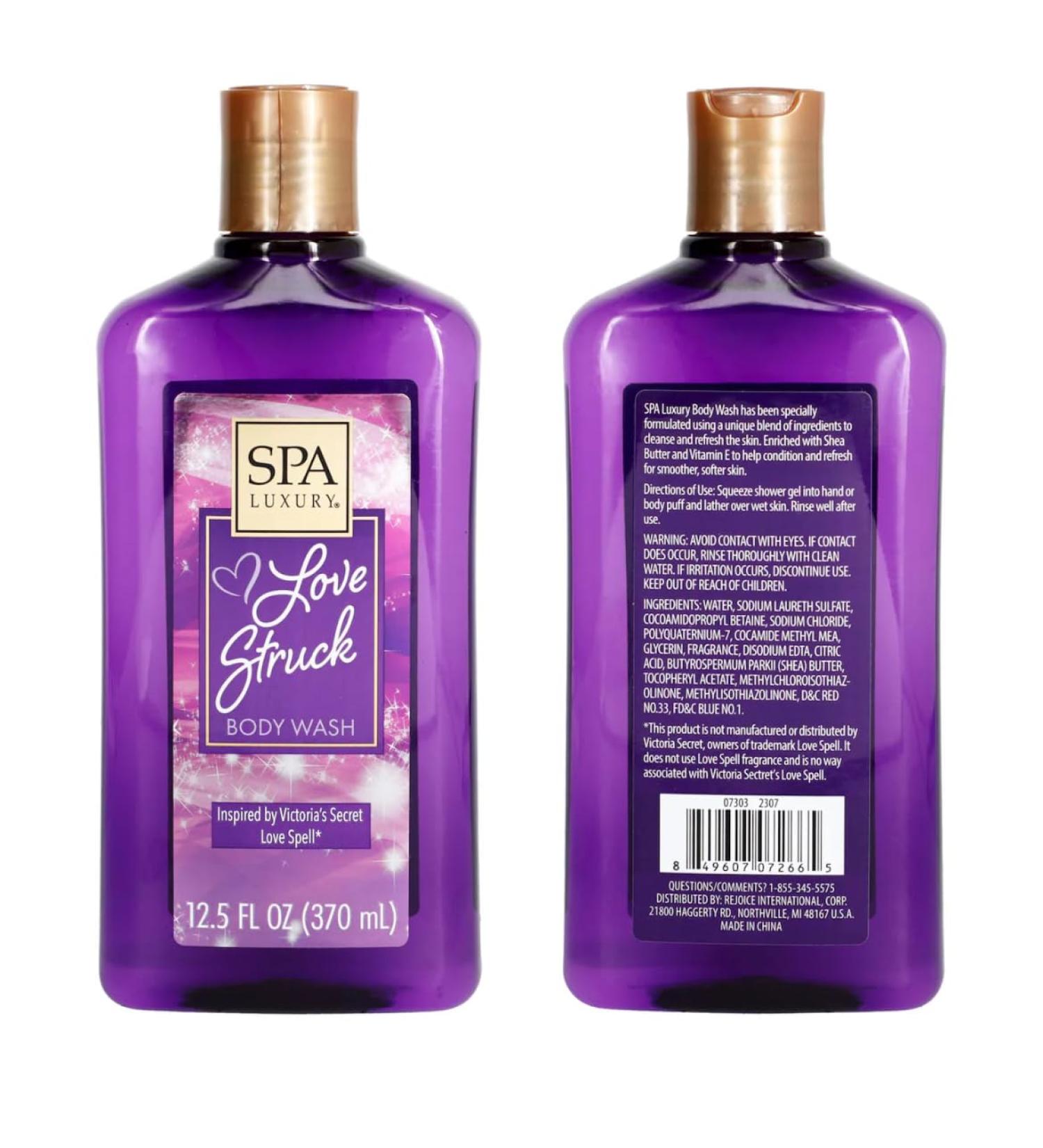 Spa Luxury Love Struck Body Wash 12.5 Fl Oz