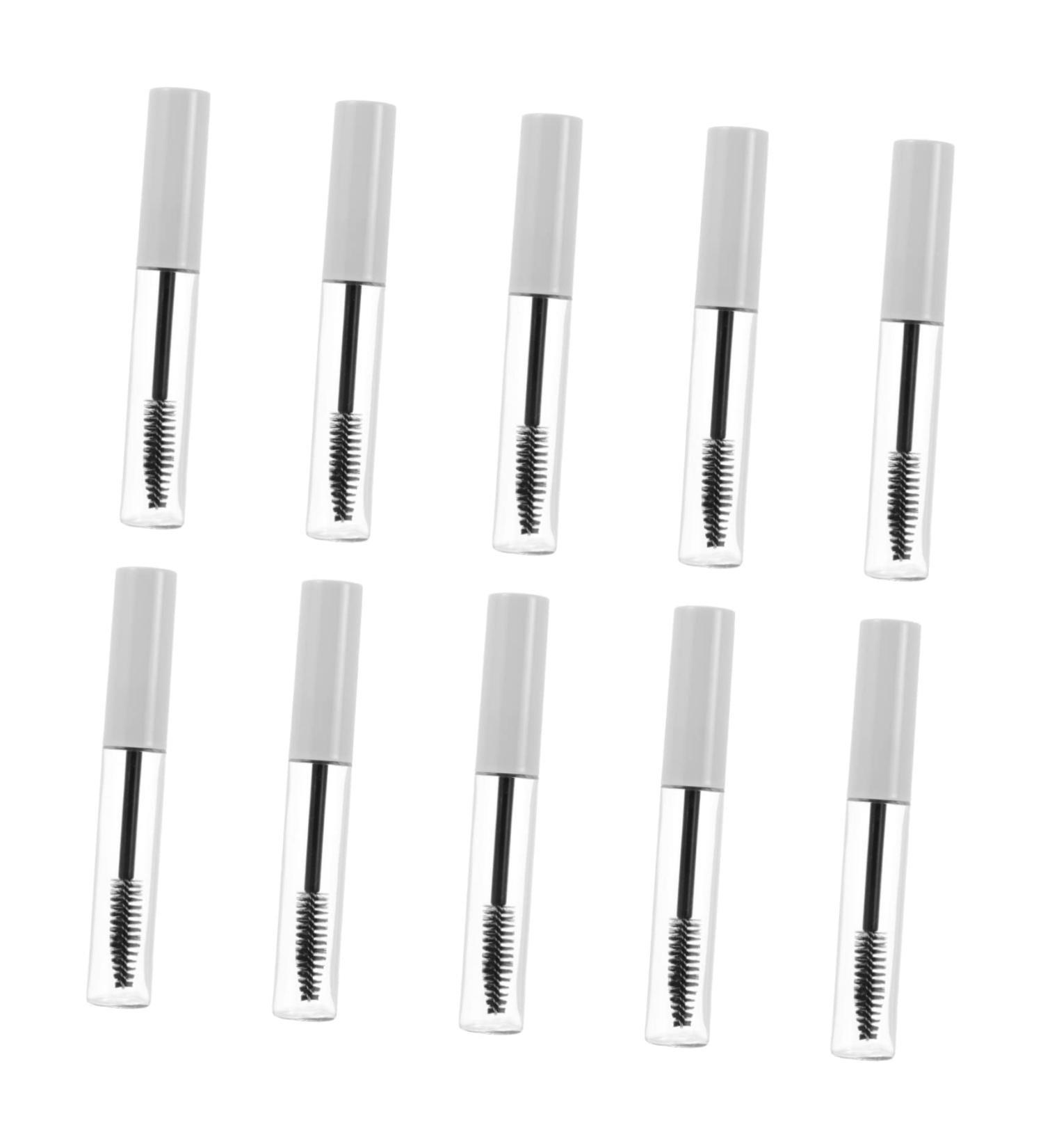 FOYTOKI Set of 10 Mascara Tubes of 10ml White Plastic Containers for Makeup and Skincare - Buy Online on GoSupps.com