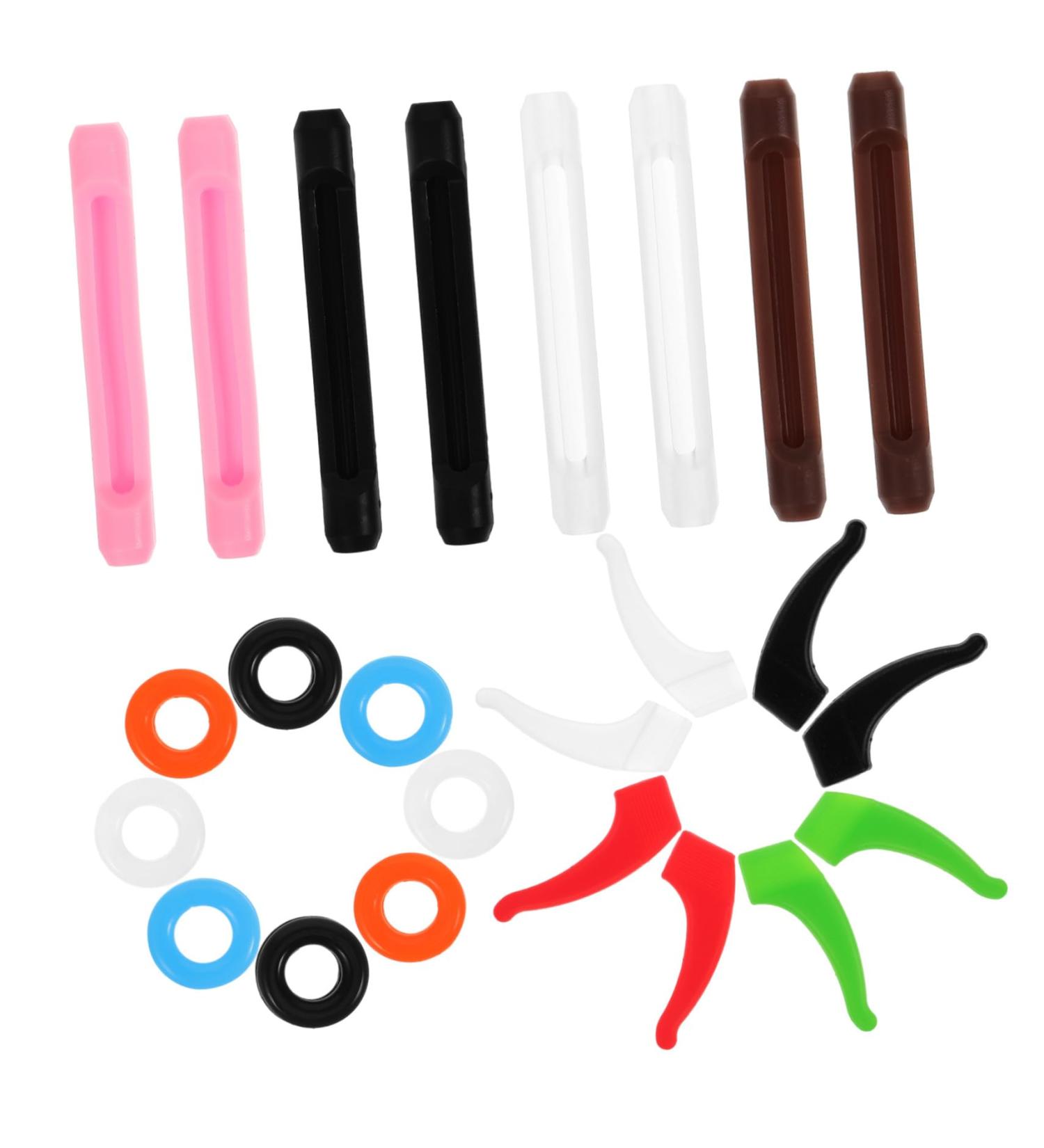 Doitool Portable Glasses Hook & Ear Brick Holder - Silicone Anti-Slip Glasses Holder Set for Secure Storage - Buy Online on GoSupps.com