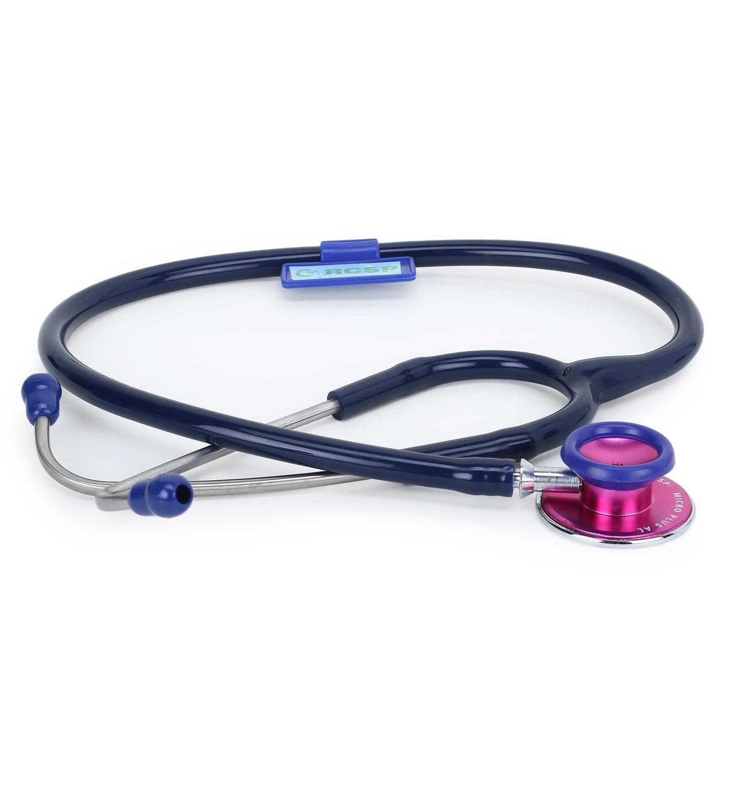 Buy Acoustic Stethoscope for Doctors & Medical Students - Lightweight Flexible Soft Sealing Ear Knobs - Blue - Ships Internationally - Buy Online on GoSupps.com