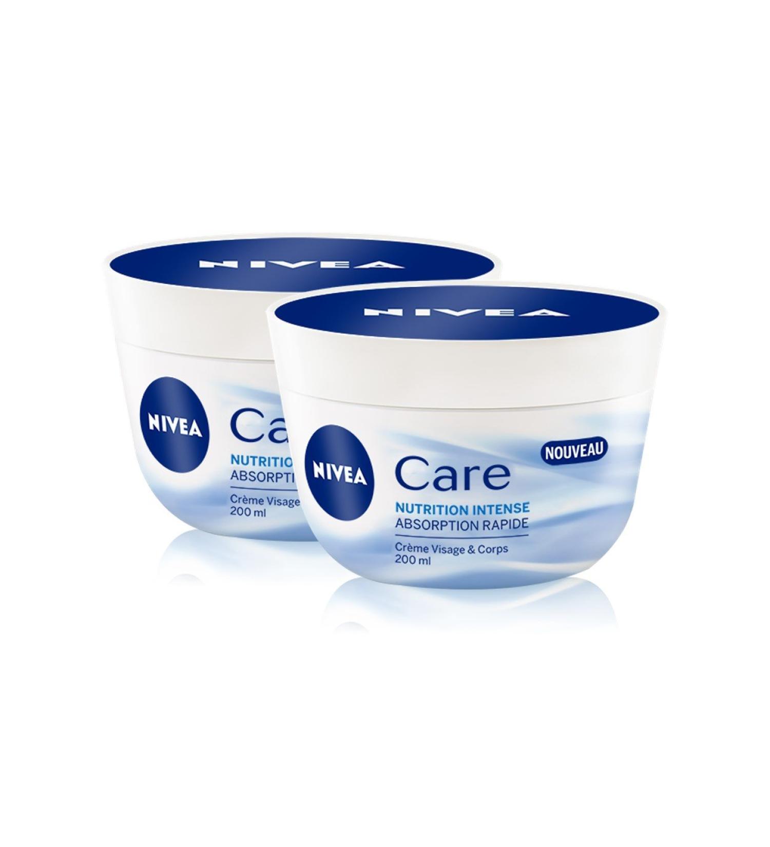 Nivea Care Intense Nutrition Face and Body Cream 200 ml - Pack of 4