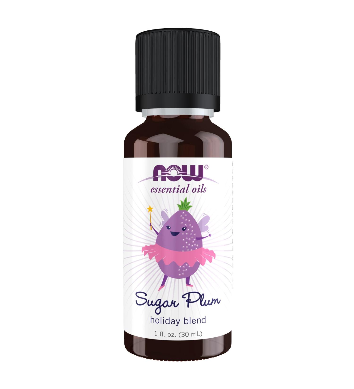 NOW Essential Oils Sugar Plum Blend - Sweet Aromatherapy Oil 1 fl. oz | International Shipping - Buy Online on GoSupps.com