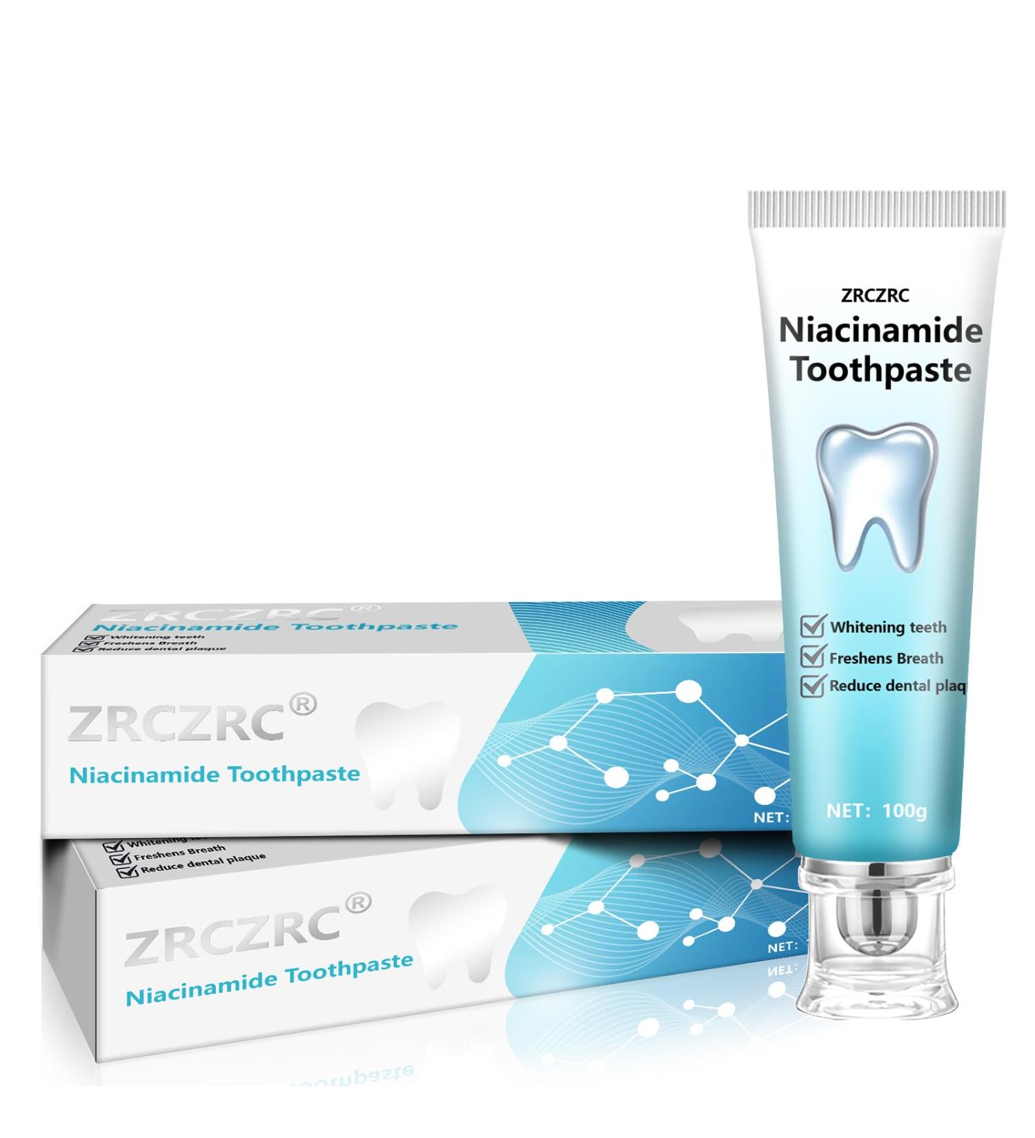 Niacinamide Whitening Toothpaste Niacinamide Toothpaste Intense Teeth whitening Gently Repairs Sensitive Teeth Protect Tooth Enamel Fresh Breath Fluoride-Free(3.5 Ounce (Pack of 2)) - Buy Online on GoSupps.com