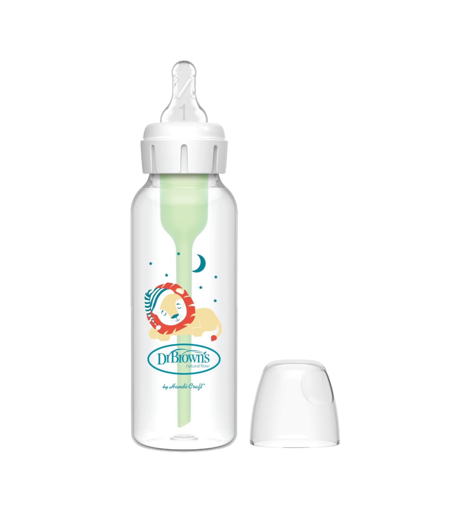 Dr. Brown's Options+ Anti-Colic Bottle - Slim 250 ml Lion Design | 0 Months+ - Buy Online on GoSupps.com