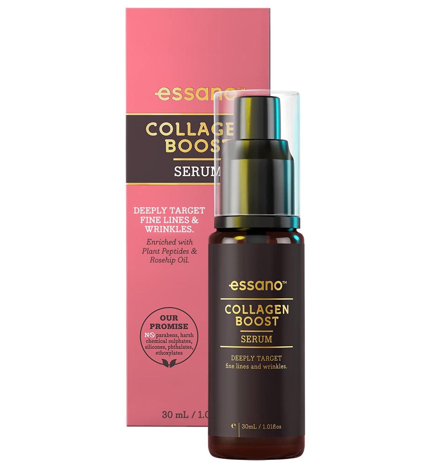 Essano Collagen Boost Serum 30ml - Rejuvenate & Hydrate | Buy Worldwide - Buy Online on GoSupps.com