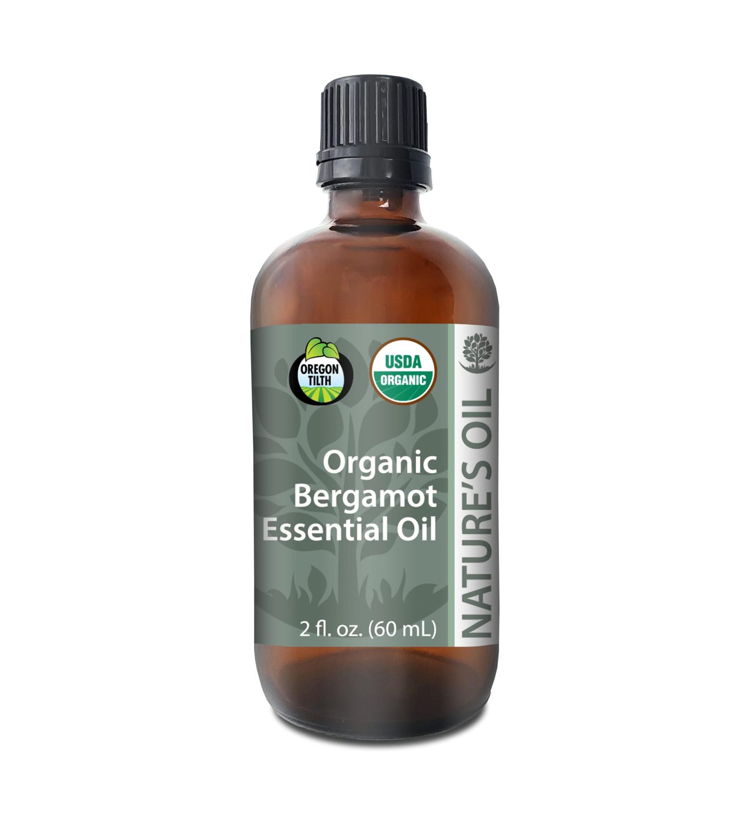 Nature's Oil 100% Pure Certified Organic Bergamot Essential Oil 60ml - Buy Online on GoSupps.com
