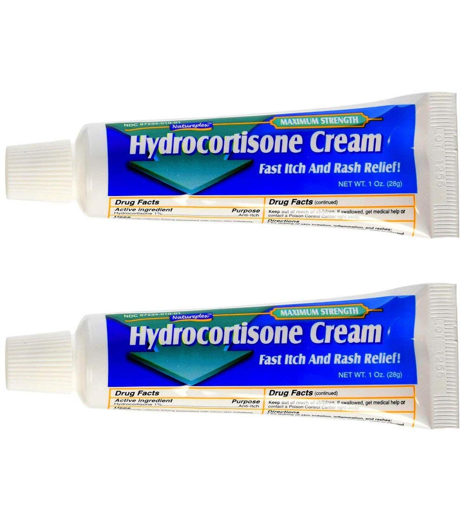 Natureplex Hydrocortisone 1% Cream 1 Oz (Pack of 2) 0.98 Ounce (Pack of 2) | Soothing Relief for Skin Irritation - Buy Online on GoSupps.com