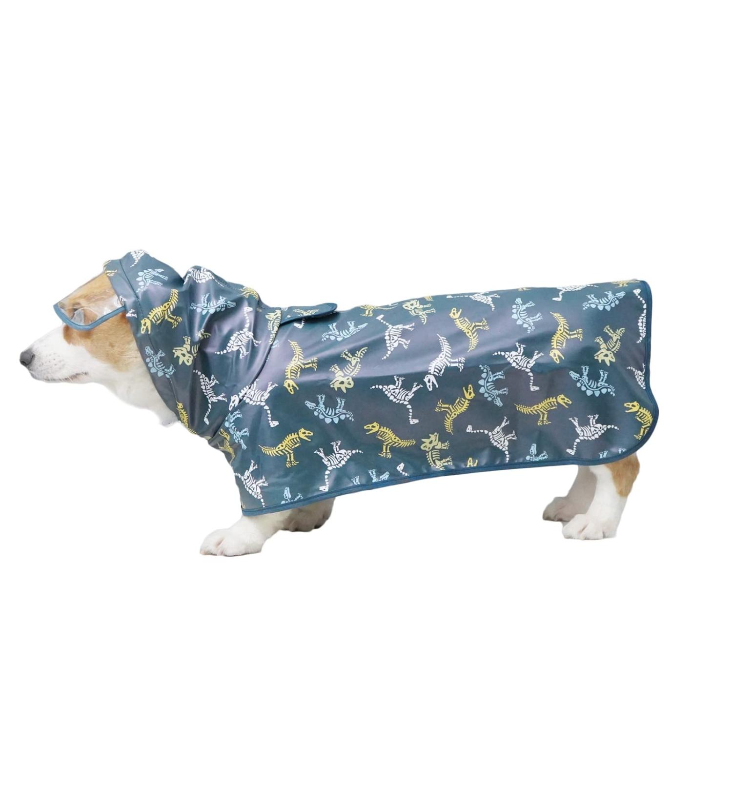Buy Hykiee Waterproof Dog Raincoat - Adjustable & Breathable Jacket for Small to Large Dogs - Green M Size - Buy Online on GoSupps.com