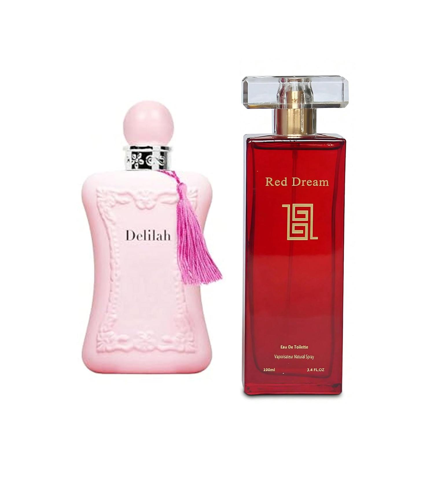 Women's Delilah&Red Dream Perfume Set Romantic Floral Scent Eau De Parfum Spray for Women 3.4 Fl Oz Each Bottle Daily Used Fragrance - Buy Online on GoSupps.com