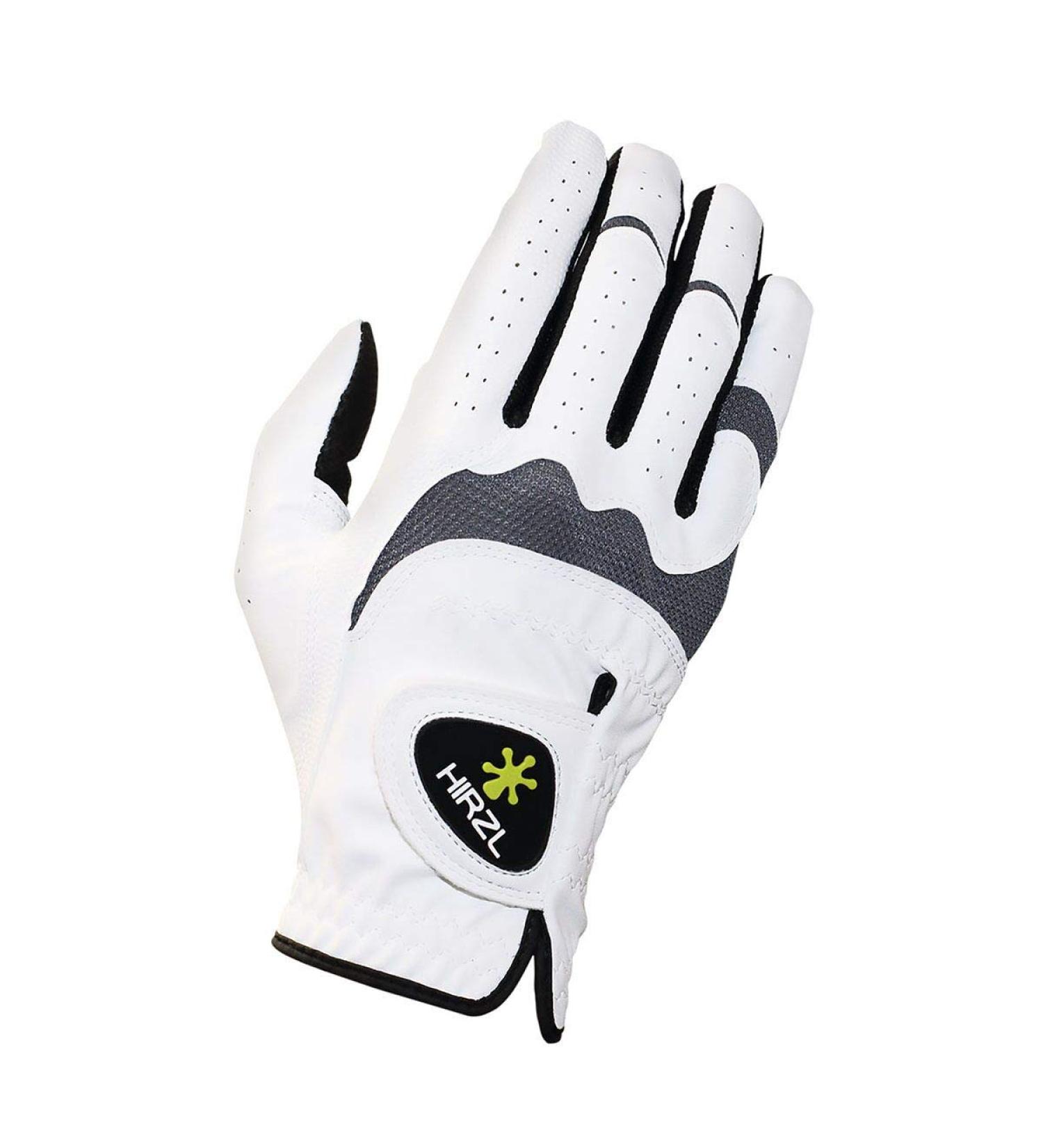 HIRZL Trust Hybrid Golf Gloves for Men - Black/White RH - Perfect Fit & Performance - Buy Online on GoSupps.com
