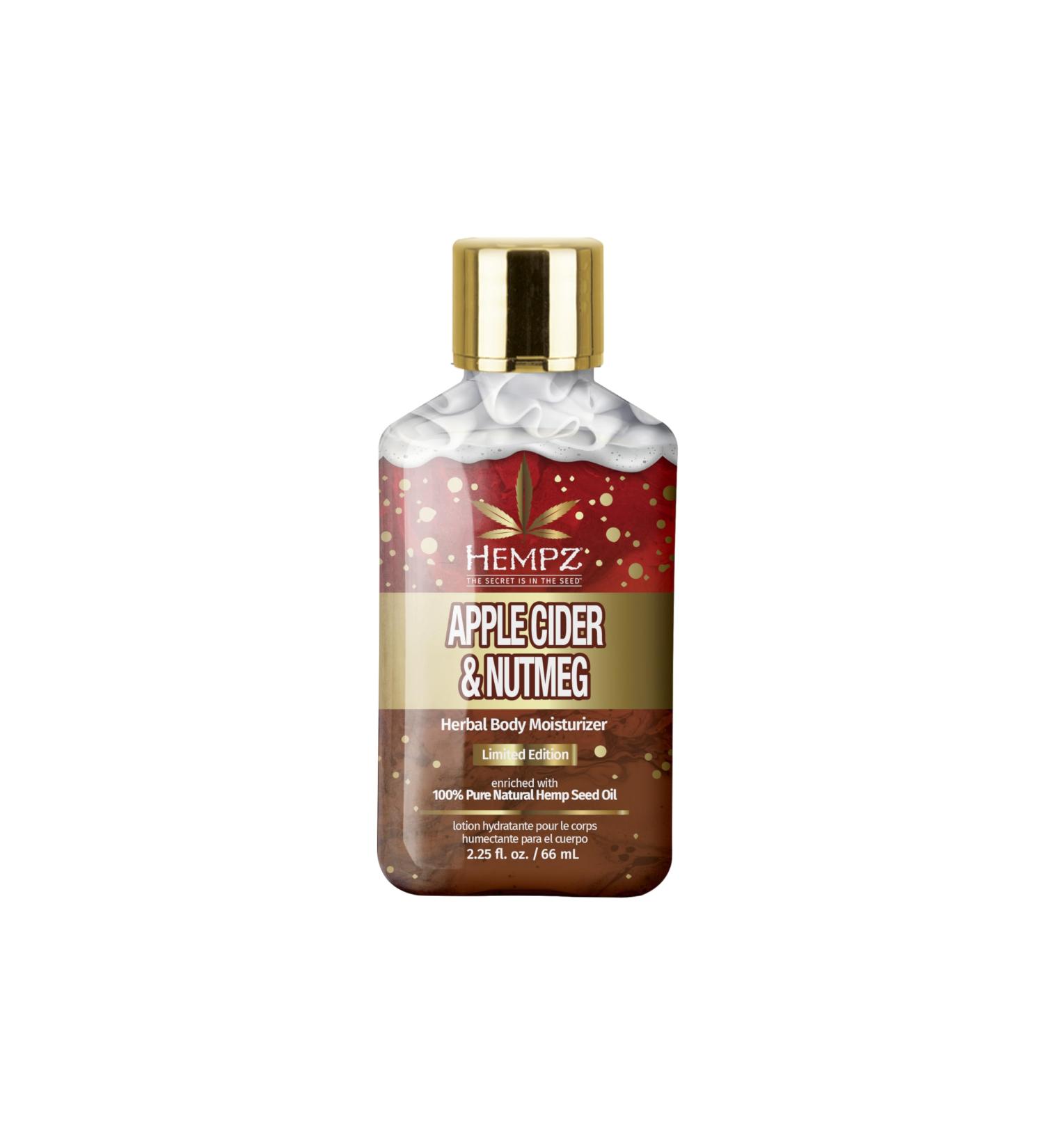 Hempz Limited Edition Mini Apple Cider & Nutmeg Herbal Body Lotion - Vegan Gluten-Free Unisex 2.25 oz - Buy Online on GoSupps.com