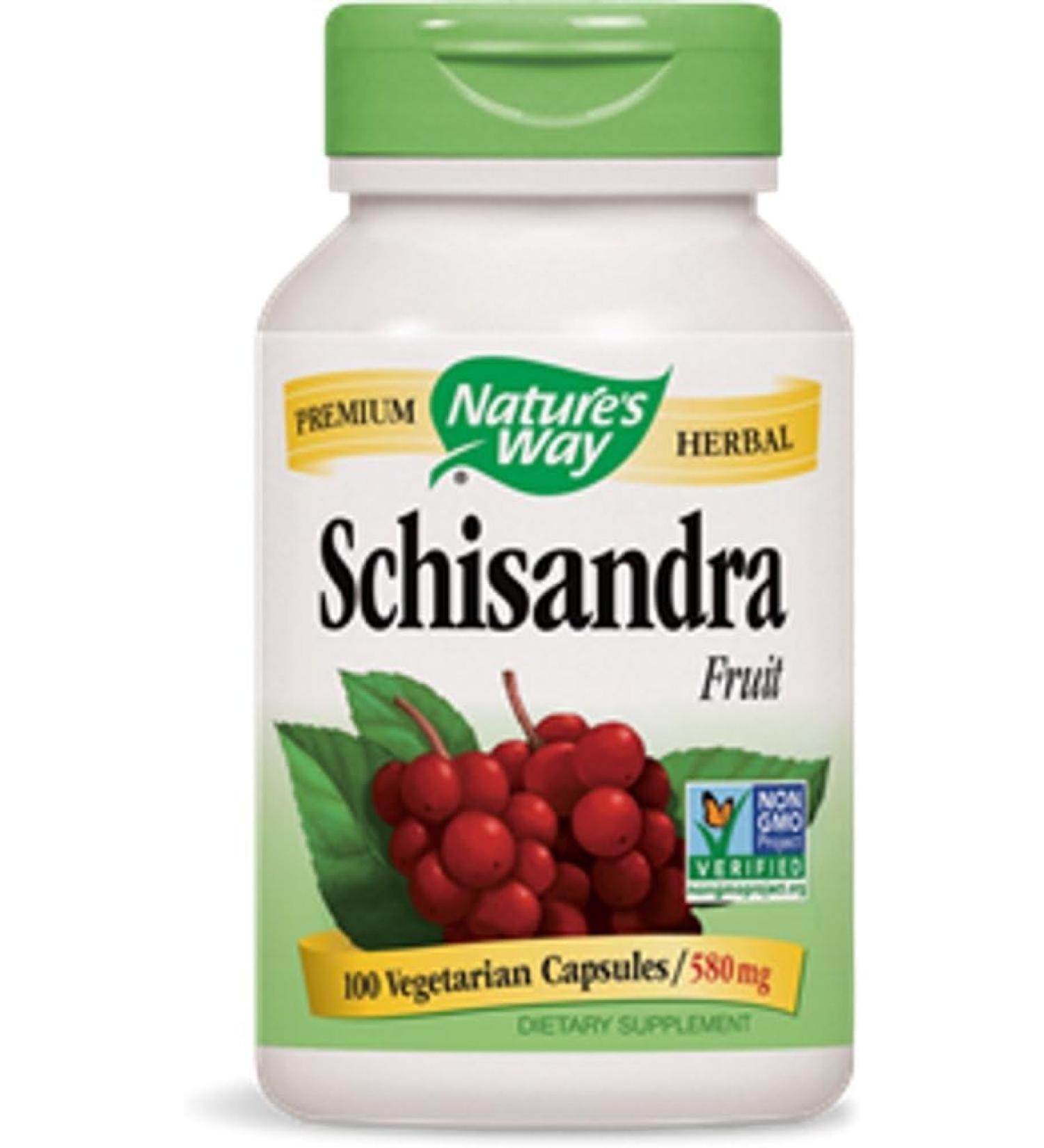Nature's Way Schizandra Capsules - 100 Count, Fruit Extract for Natural Wellness - Buy Online on GoSupps.com