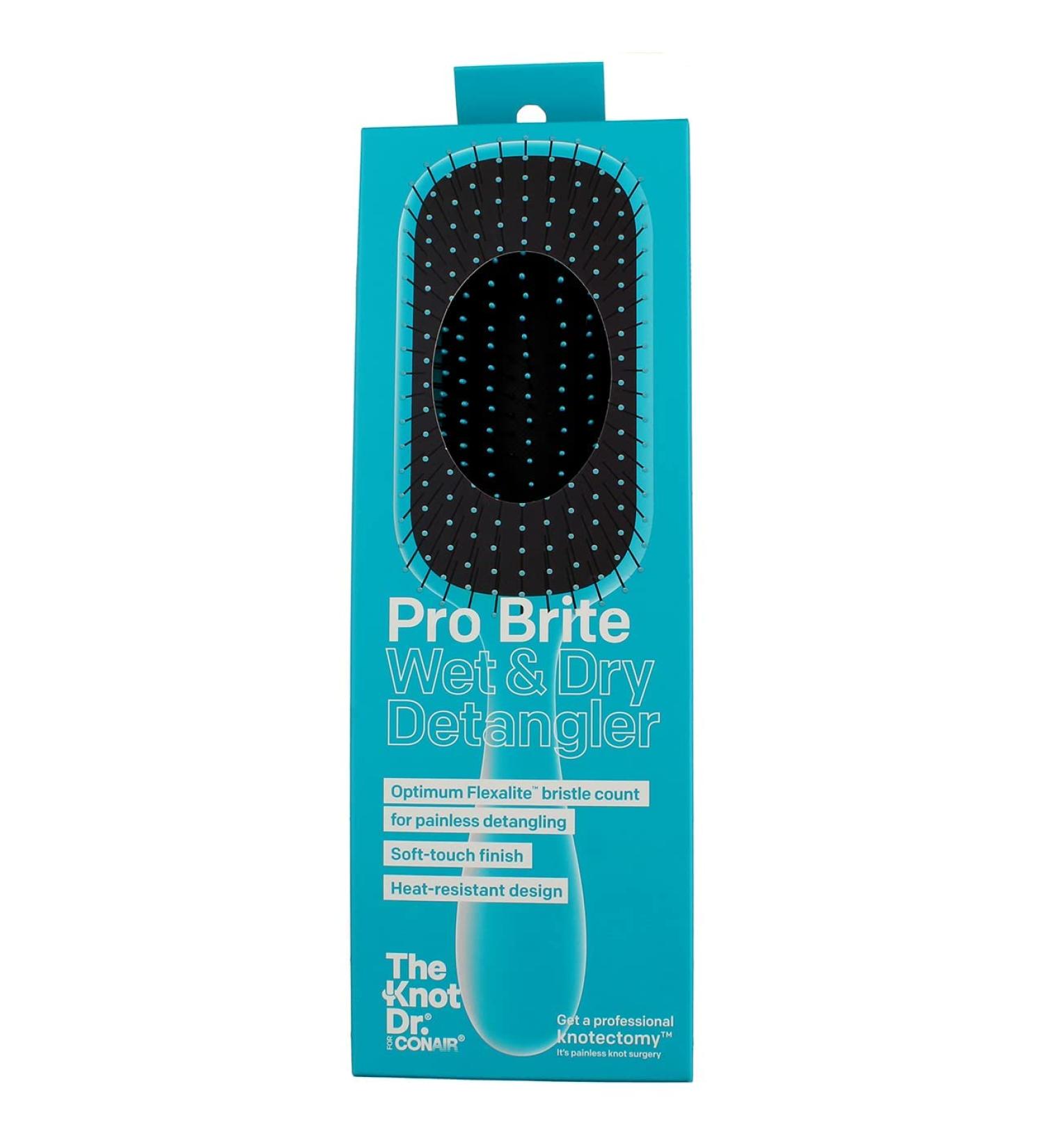 Conair The Knot Dr Pro Brite Wet & Dry Detangler Blue 1 Brush