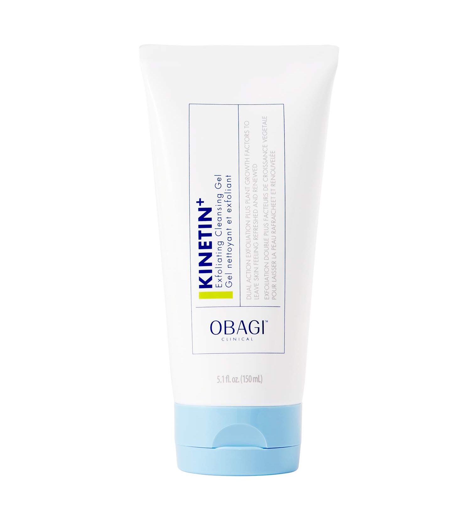 Obagi Clinical Kinetin+ Exfoliating Facial Cleansing Gel - 5.1 fl oz | Minimize Signs of Aging, Fine Lines, Wrinkles | Hypoallergenic Exfoliating Face Wash - Buy Online on GoSupps.com