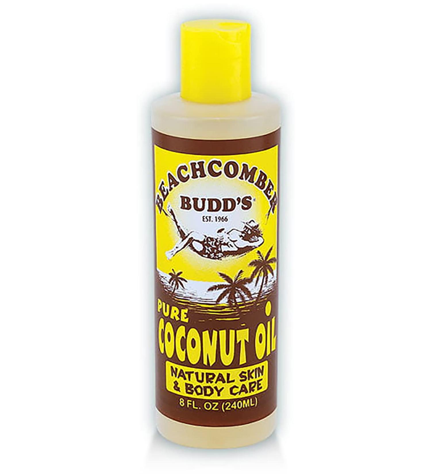 Beachcomber Budd's Pure Coconut Oil 8 oz. Scented 4 Bottles