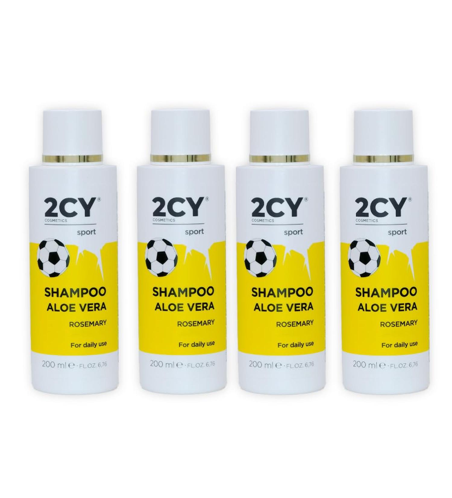 2CY Cosmetics 2CY Sport Shampoo with Aloe Vera Freshness and strength for hair with Rosemary 200 ml effective cleanser with aloe vera for daily use active natural cosmetic