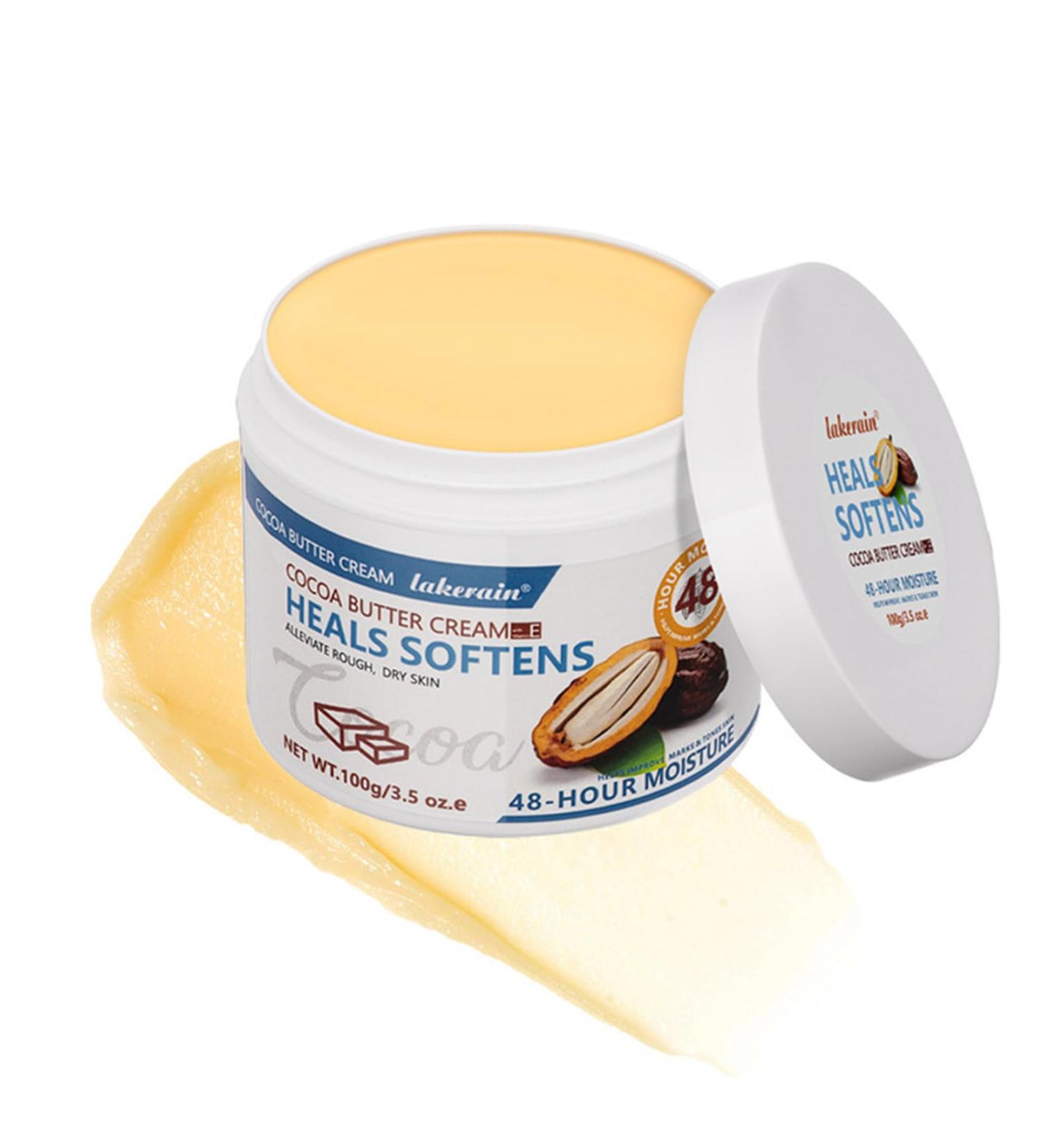 Cocoa Butter Cream for Body & Face Skin Nourishing Deep Moisturising Body Cream Cocoa Butter Moisturiser for Dry Sensitive Skin 100g - Buy Online on GoSupps.com