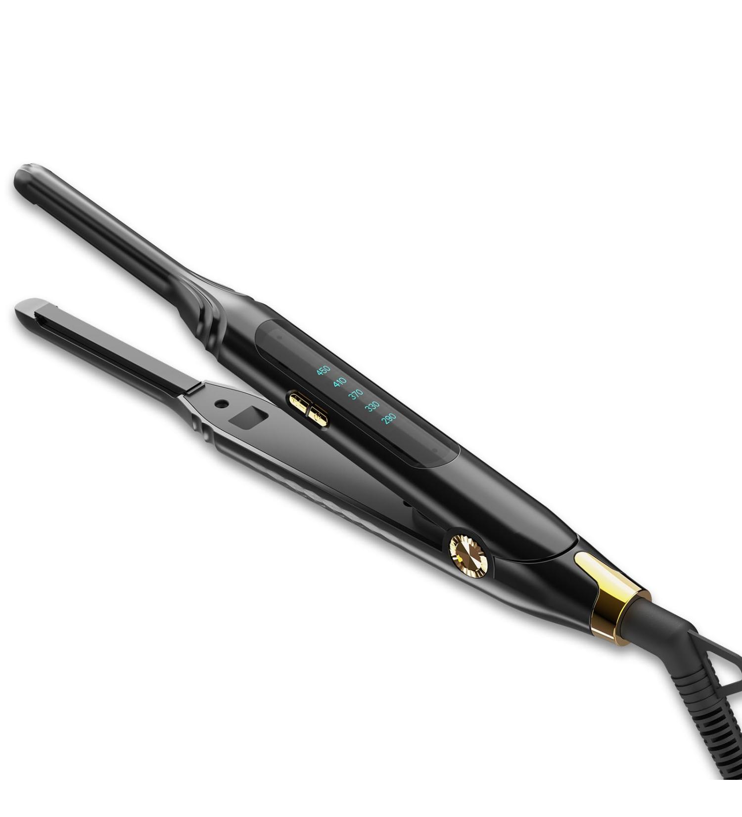 Small Flat Irons for Short Hair - Pro 3/10 Mini Hair Straightener with Adjustable Temperature & Auto Shut Off - Buy Online on GoSupps.com