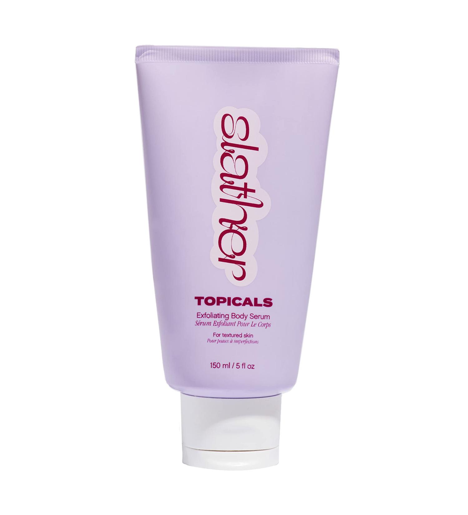 Topicals Slather Exfoliating Body Serum - Exfoliate & Smooth Rough Skin with Retinol Squalane Urea & AHAs - 5 Fl Oz - Buy Online on GoSupps.com