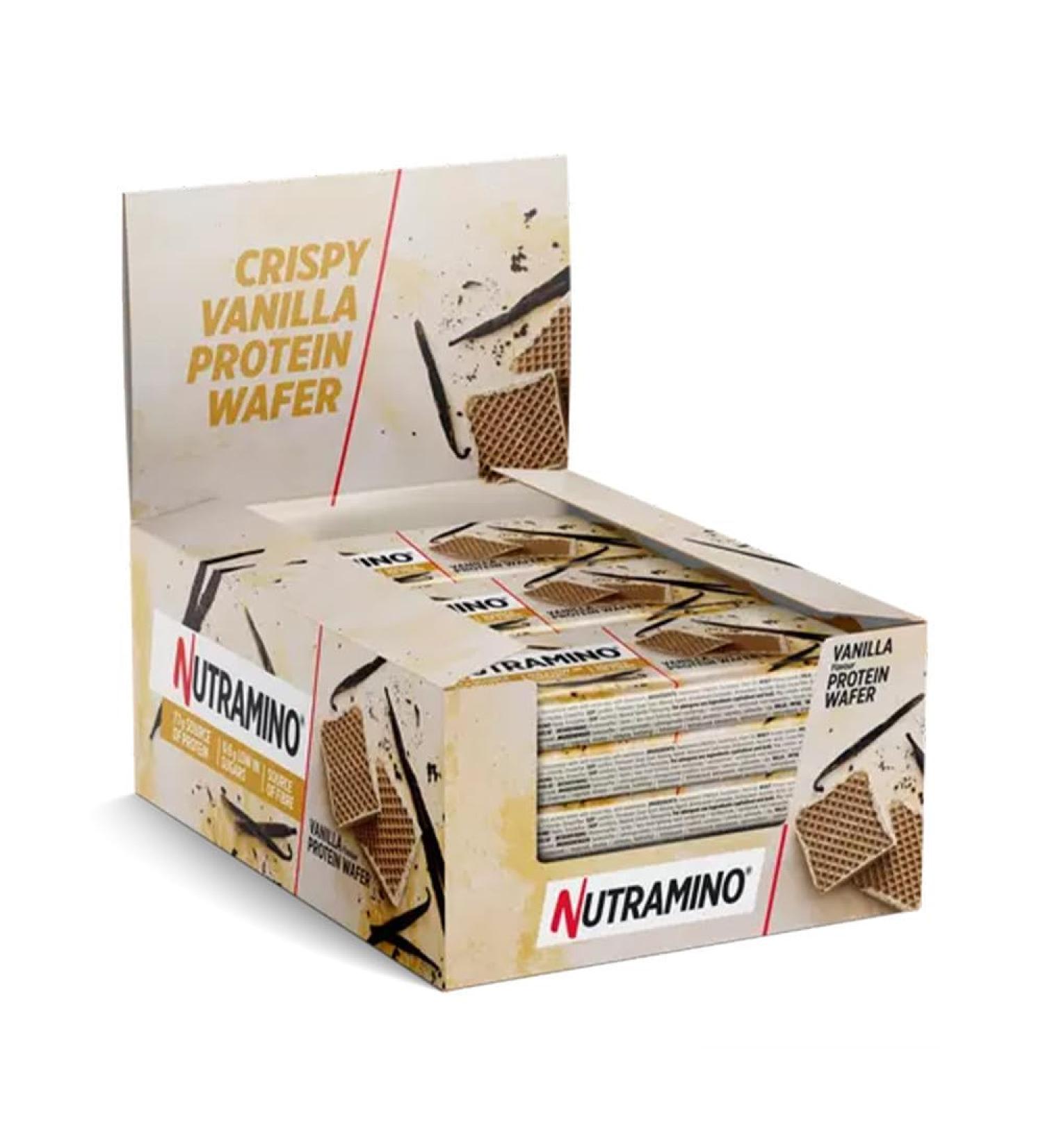  Nutramino Nutramino - Nutramino Protein Wafers (12 x 39 g) - Waffles - Vanilla - Buy Online on GoSupps.com