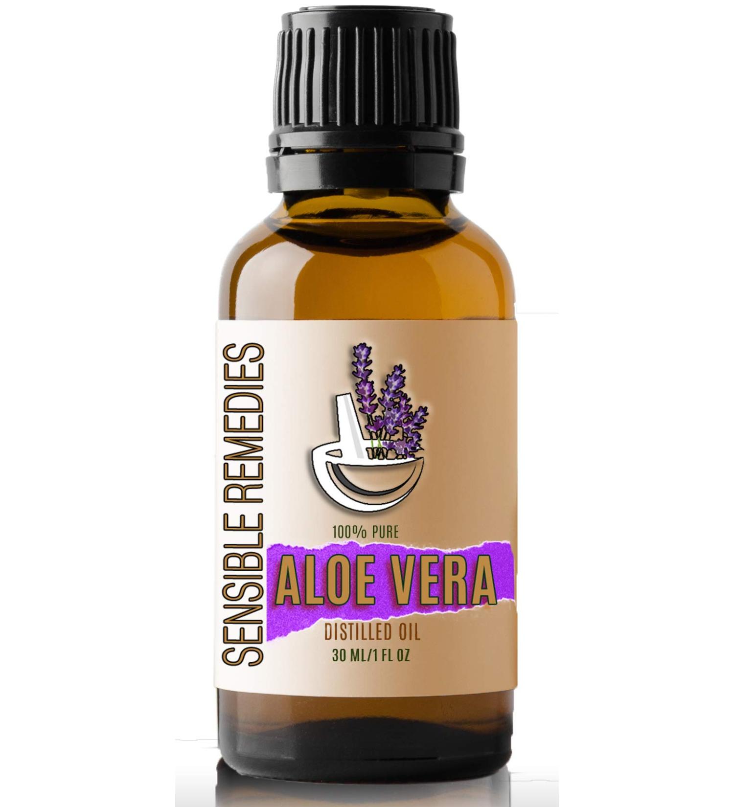 Sensible Remedies Aloe Vera Oil 100% Pure and Natural Distilled 30 mL (1 oz) - Buy Online on GoSupps.com