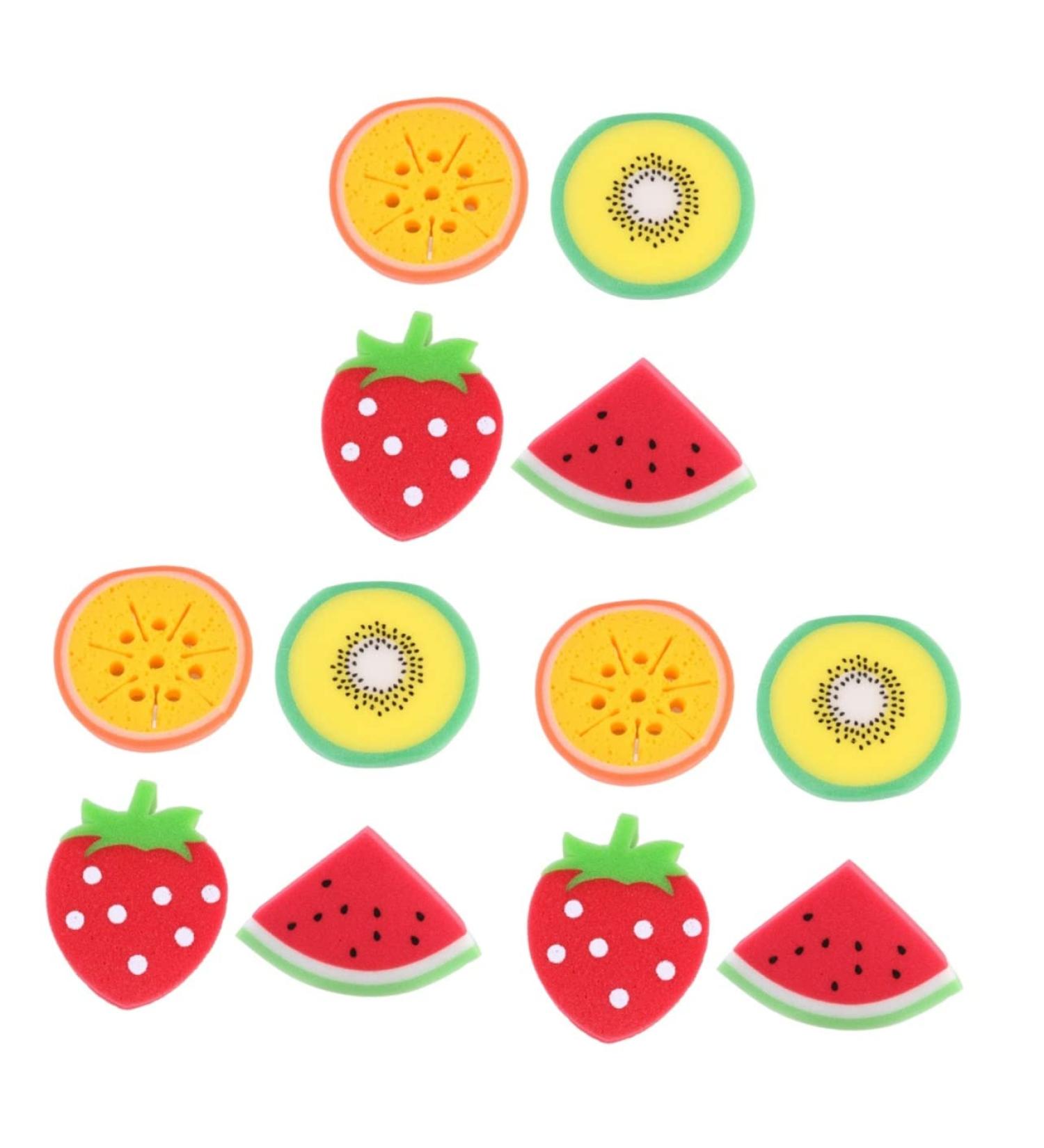 Ipetboom Natural Loofah Sponge for Kids - 12 Pcs Bath Ball & Pu Brush for Newborns | Soft & Eco-Friendly - Buy Online on GoSupps.com