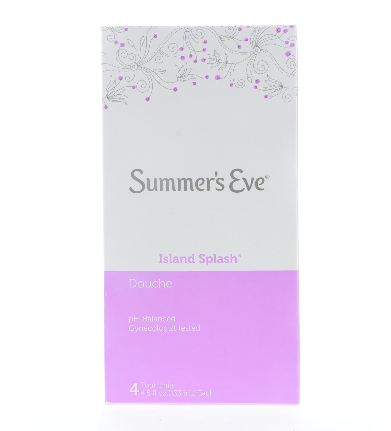 Summer's Eve Feminine Douche Island Splash 4 Ct. 4.5 oz. (Pack of 6)