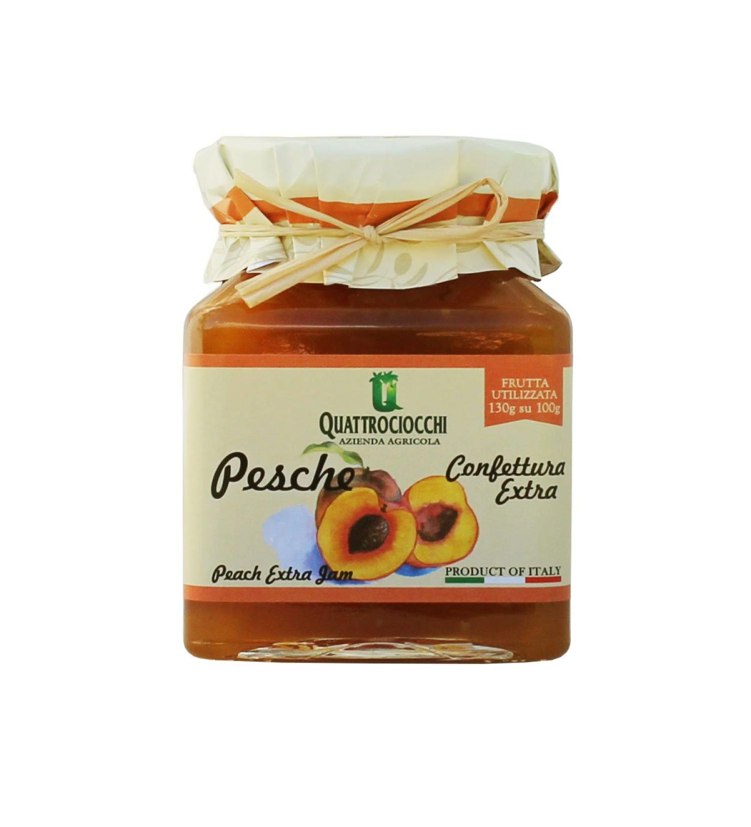 Quattrociocchi Extra Peach Jam 350g