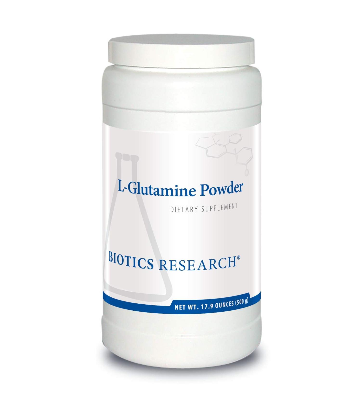 Biotics Research L Glutamine Powder Powdered Formula 3g/Serving Gastrointestinal Health Gut Lining Support Optimal Muscle Support Lean Muscle Antioxidant Activity 17.9 Ounces 166 Servings - Buy Online on GoSupps.com