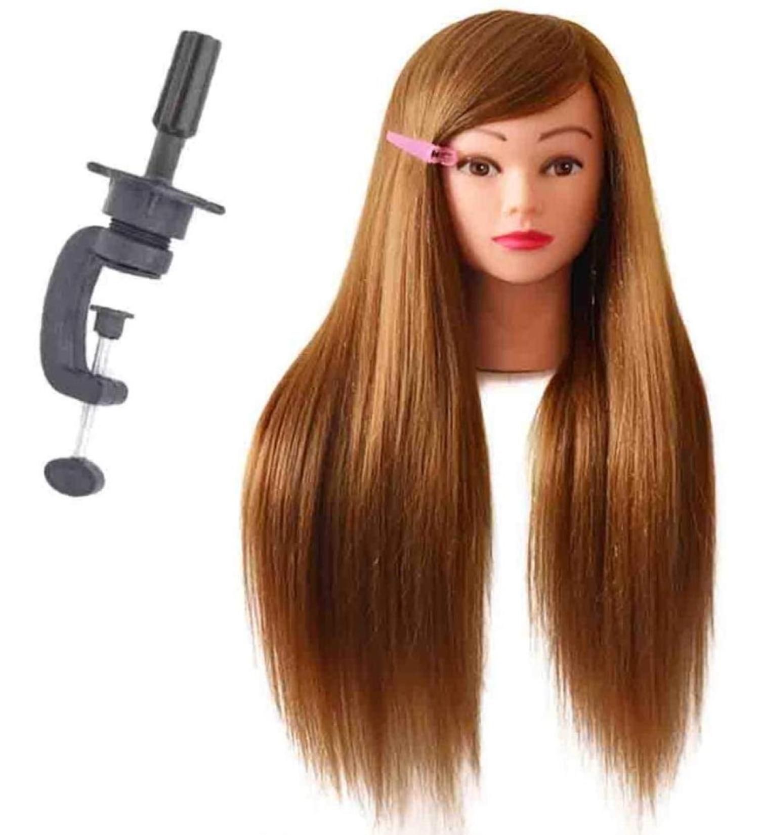 ZHJING Fashion Bridal Makeup Dummy Head - Ladder Training & Hair Salon Practice for Professional Braids & Trimming - Buy Online on GoSupps.com