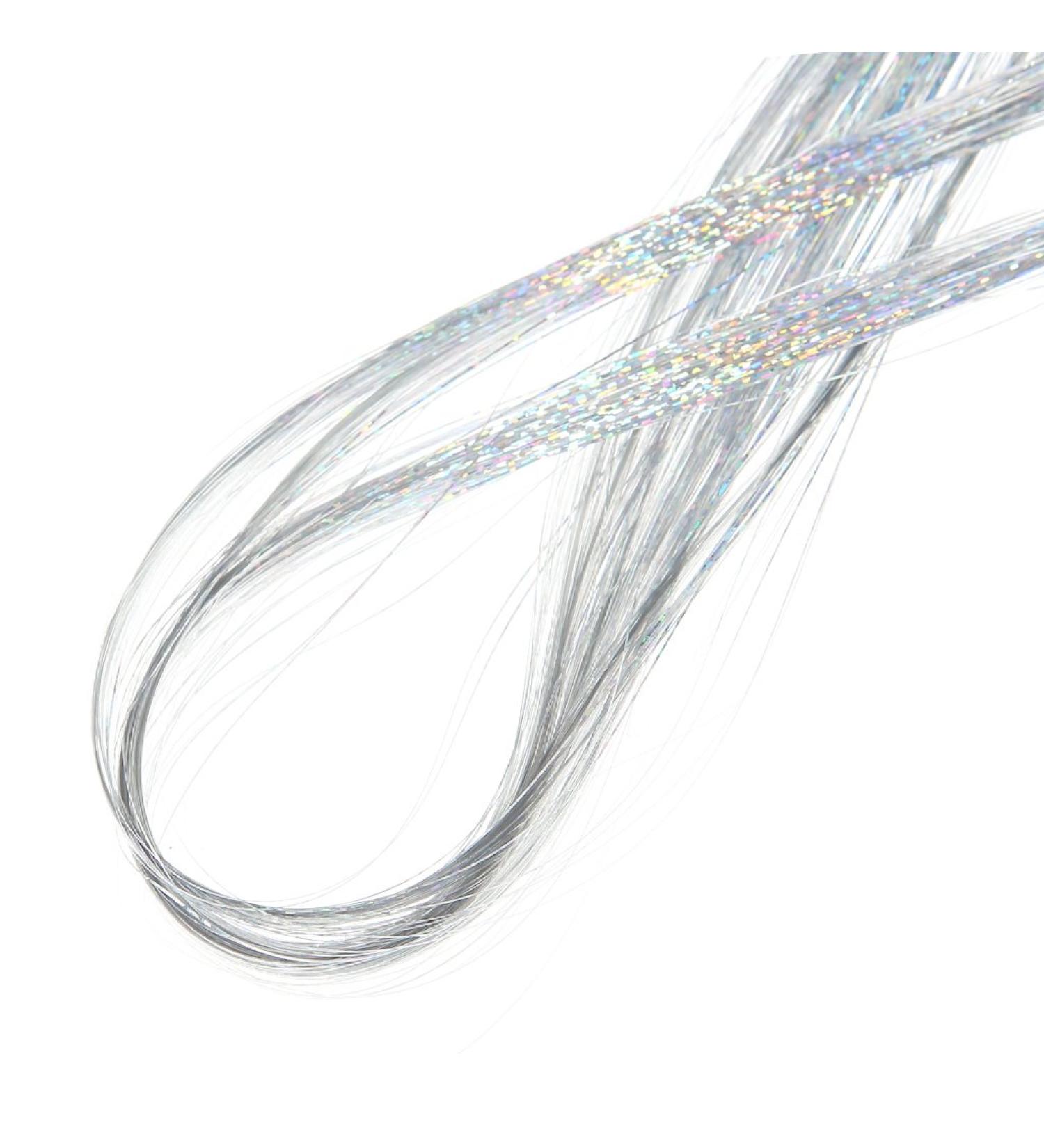 GROOMY Tinsel Hair Extensions - 92cm Synthetic Glitter Flare Accessories for Stunning Hair Styles | Shop Internationally - Buy Online on GoSupps.com