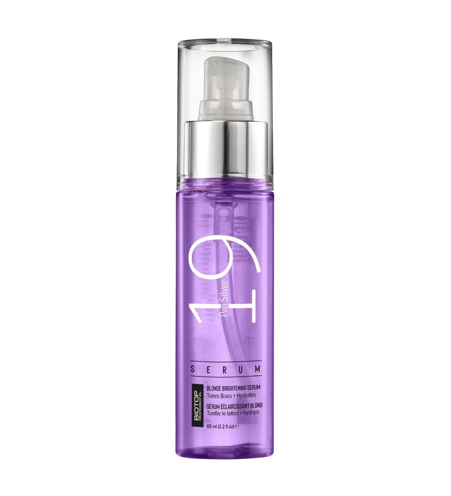 Biotop Professional 19 Pro Silver Hair Oil - Heat Protection & Frizz Control for Platinum Blonde Hair - Lightweight Non-Greasy Formula with Vitamin E - 2.2 oz - Buy Online on GoSupps.com