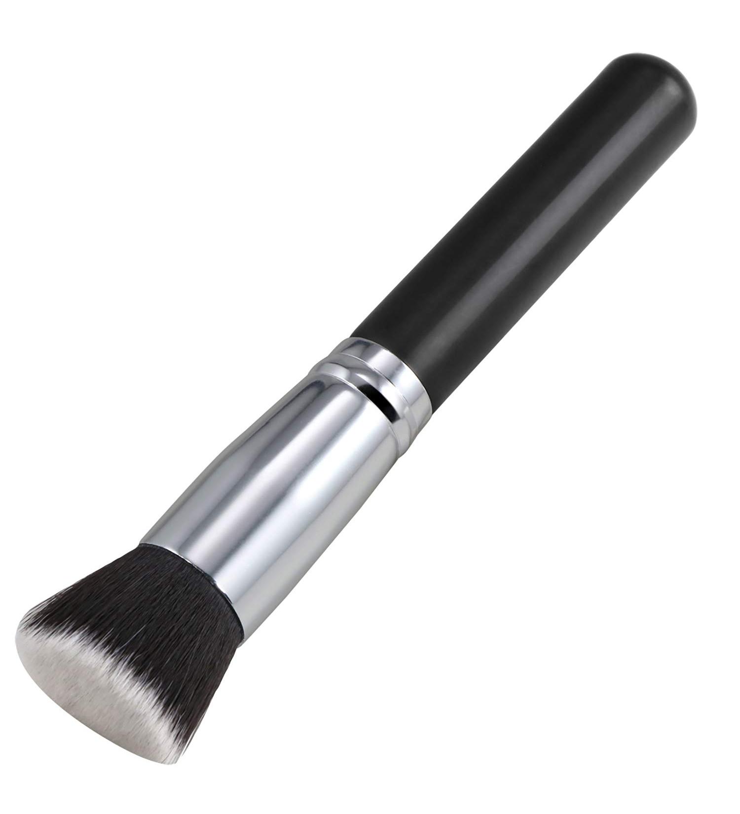 Trixes Flat Top Kabuki Makeup Brush - Premium Synthetic Blender for Concealer Powder Cream & Liquid - 1 Pack - Buy Online on GoSupps.com