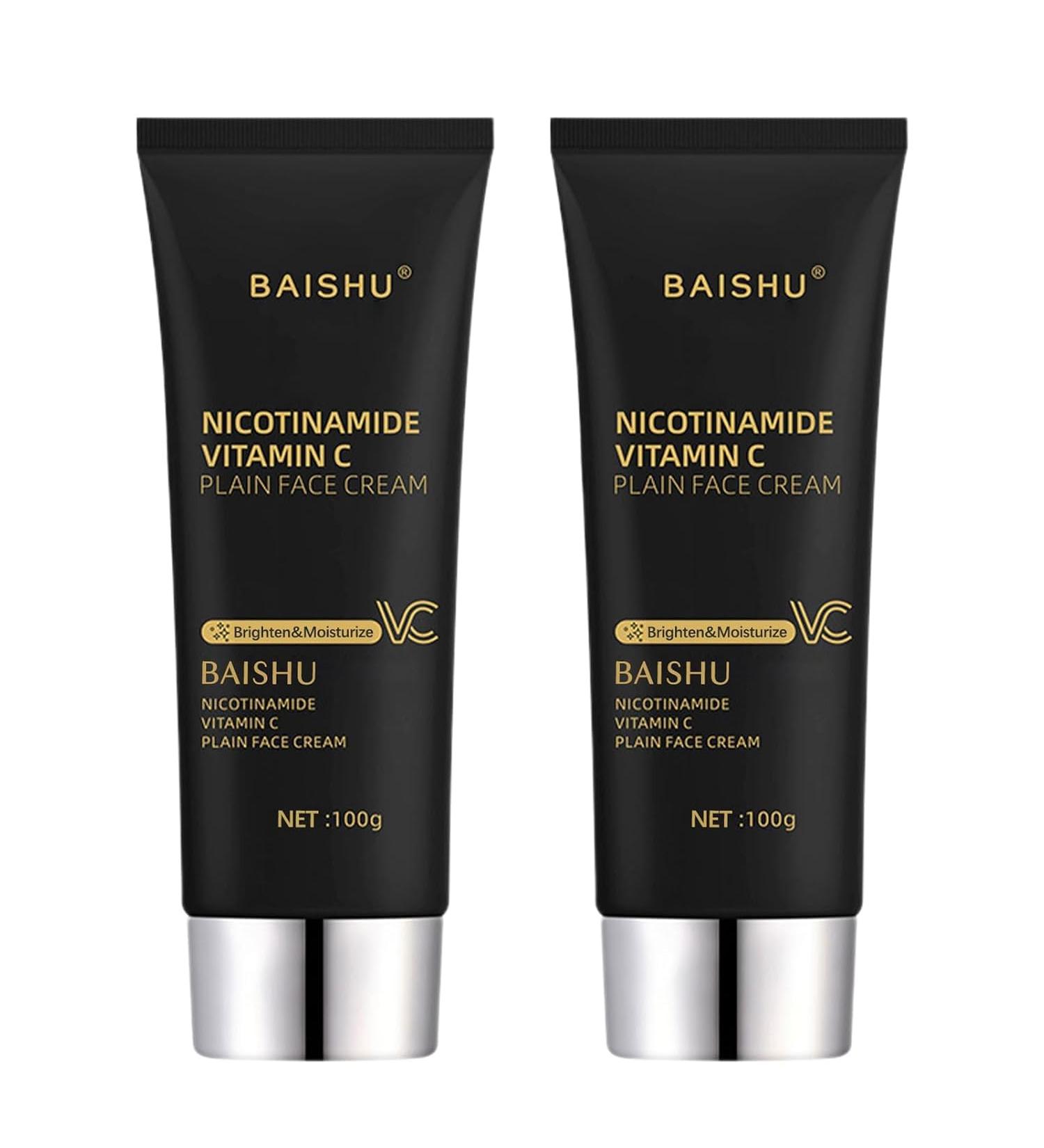 Nicotinamide Vitamin C Face Cream - Hydrating Niacinamide Makeup Cream for Glowing Skin | Black Tube Skin Cream for All Skin Types | International Shipping Available - Buy Online on GoSupps.com