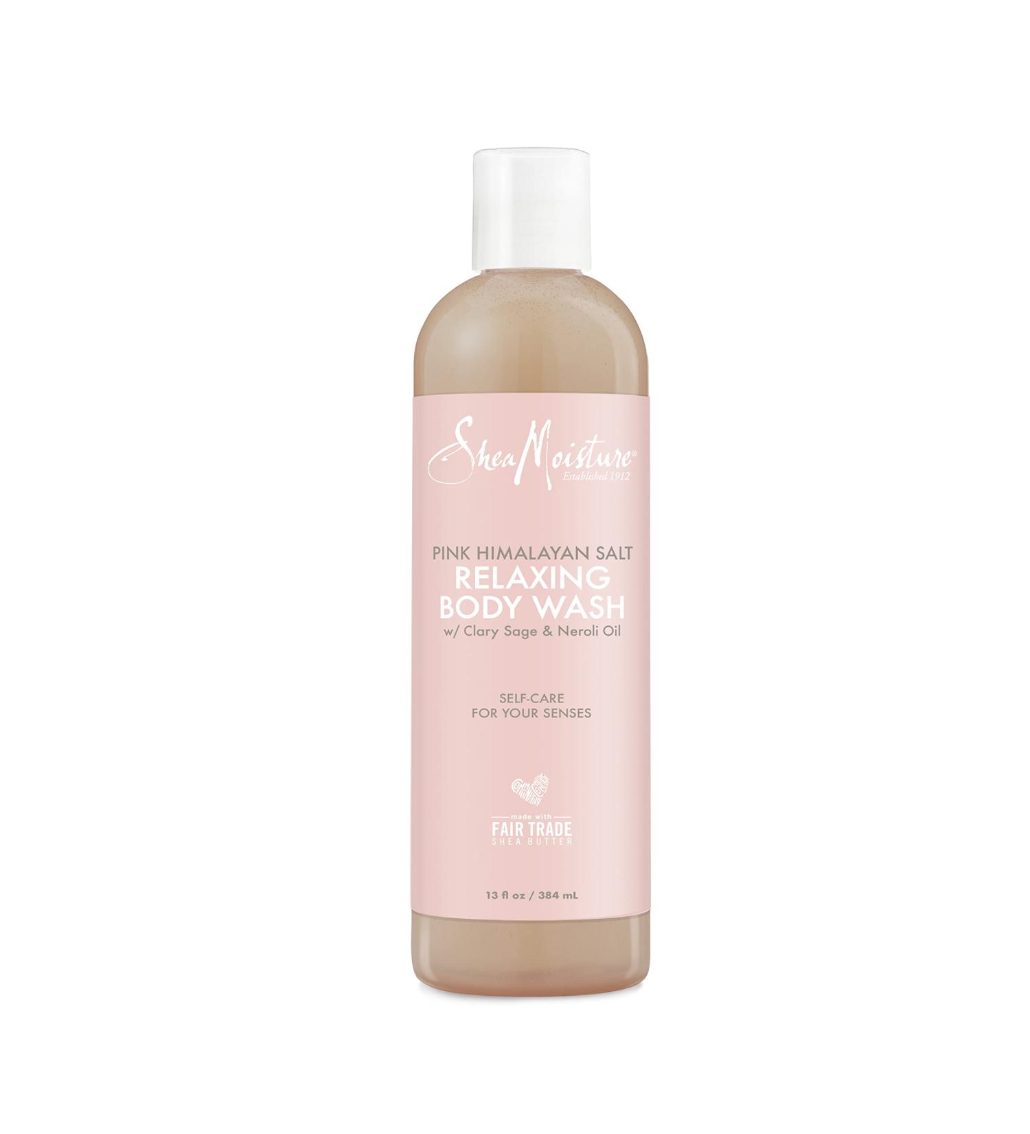 SheaMoisture Pink Himalayan Salt Relaxing Body Wash 13 fl oz - Nourishing & Relaxing Cleanser - Buy Online on GoSupps.com
