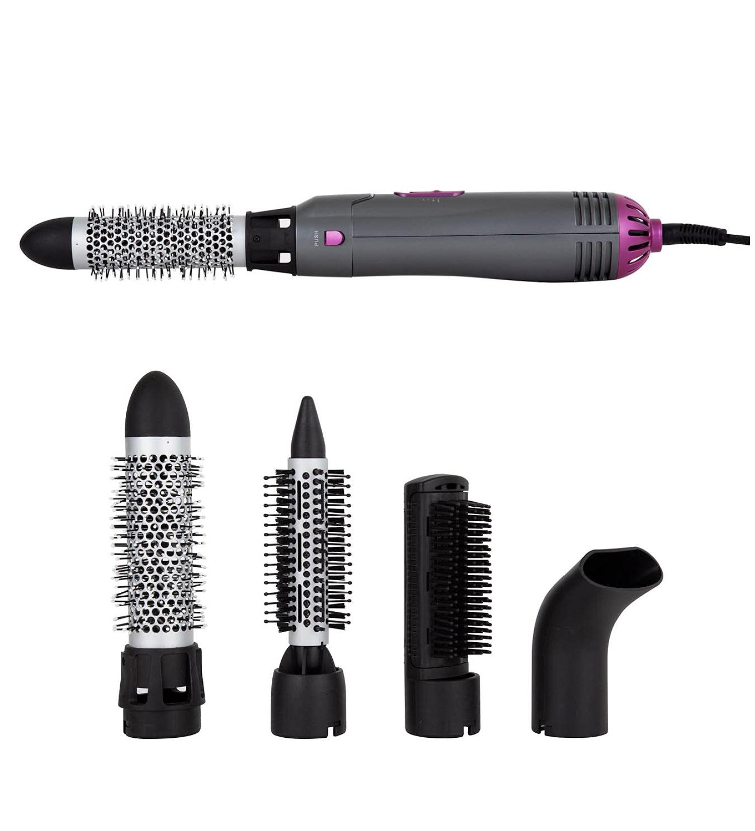Carmen C81071 Neon 4-in-1 Hot Air Styler | Keratin Protech | 1000W | Graphite & Pink - Buy Online on GoSupps.com