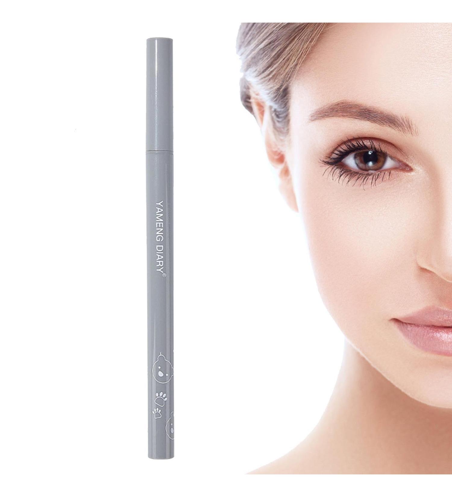 Lower Eyelash Pencil - Waterproof Lower Eyelash Pencil Bottom Eyeliner Dual Pronged Eyebrow Eyelash for Stage Performance Gathering Home Travel Dating Offices Skoulazeo Black - Buy Online on GoSupps.com
