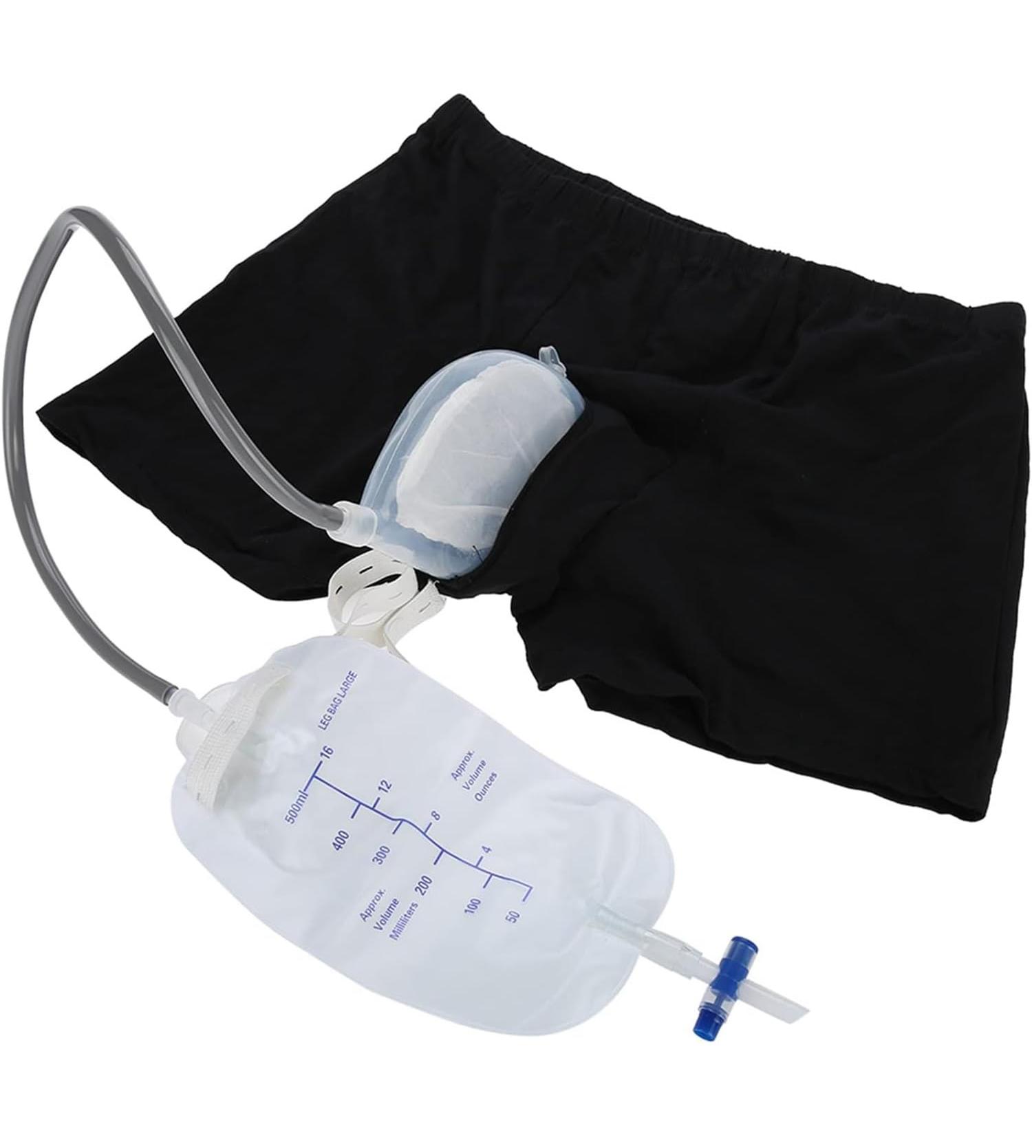 500ml Urine Bags Urine Collectors Wearable Urine Bag Incontinence Pants for Men Urine Bag Portable Comes Urine System Holder Bag for Man Incontinence Bladder Aid (Size : Small (52-76cm)) - Buy Online on GoSupps.com