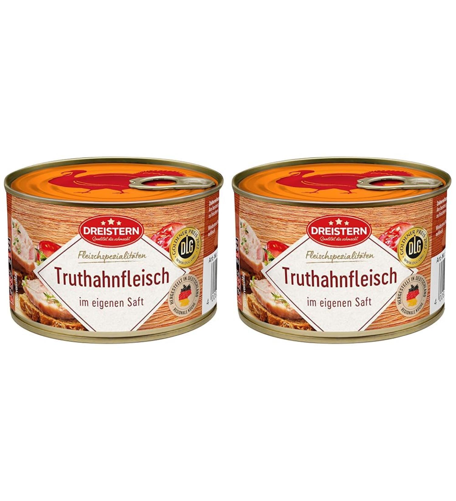 Dreistern Turkey Meat 400g (Pack of 2) - Premium Quality International Shipping Available - Buy Online on GoSupps.com